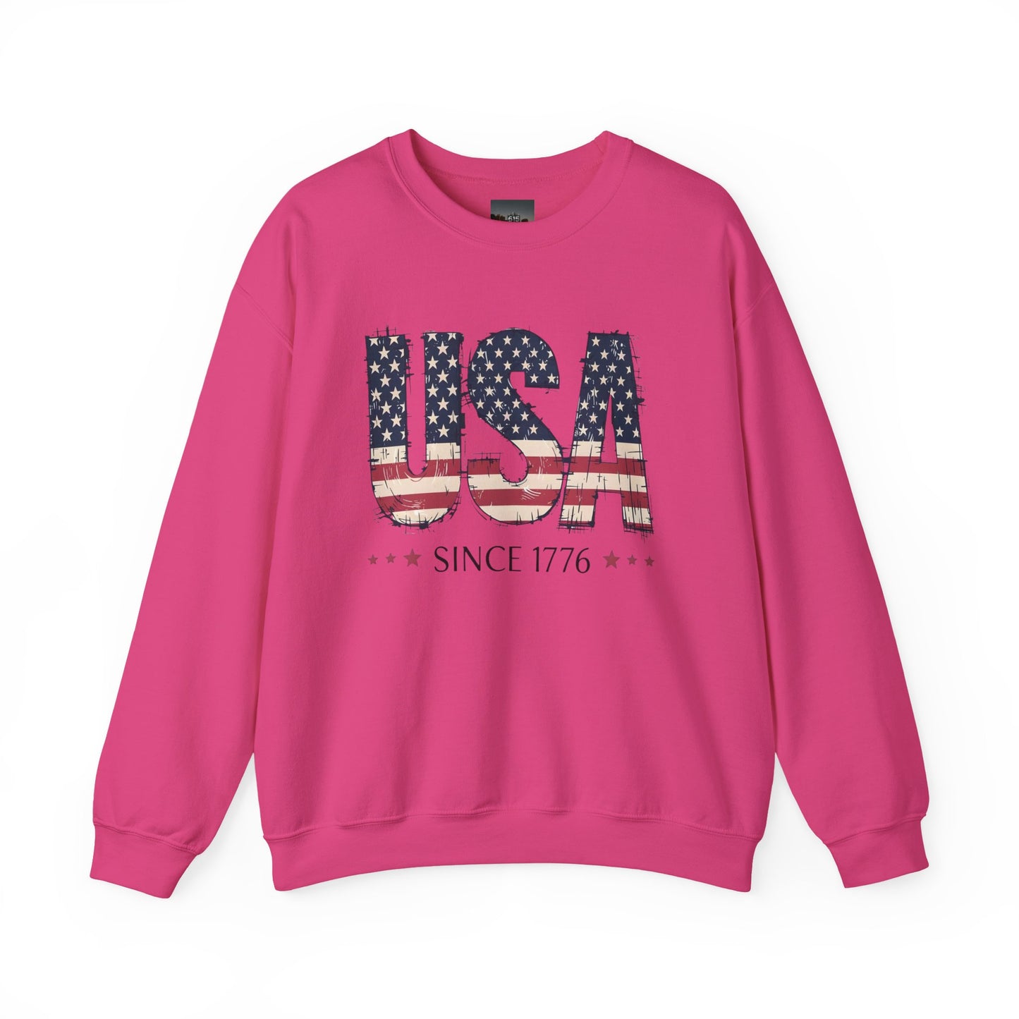 #250 USA Flag "USA Since 1776" Patriotic Crewneck Sweatshirt