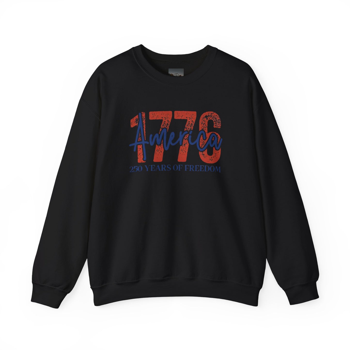 #250 1776 America: 250 Years of Freedom' Patriotic Independence Day Crewneck Sweatshirt