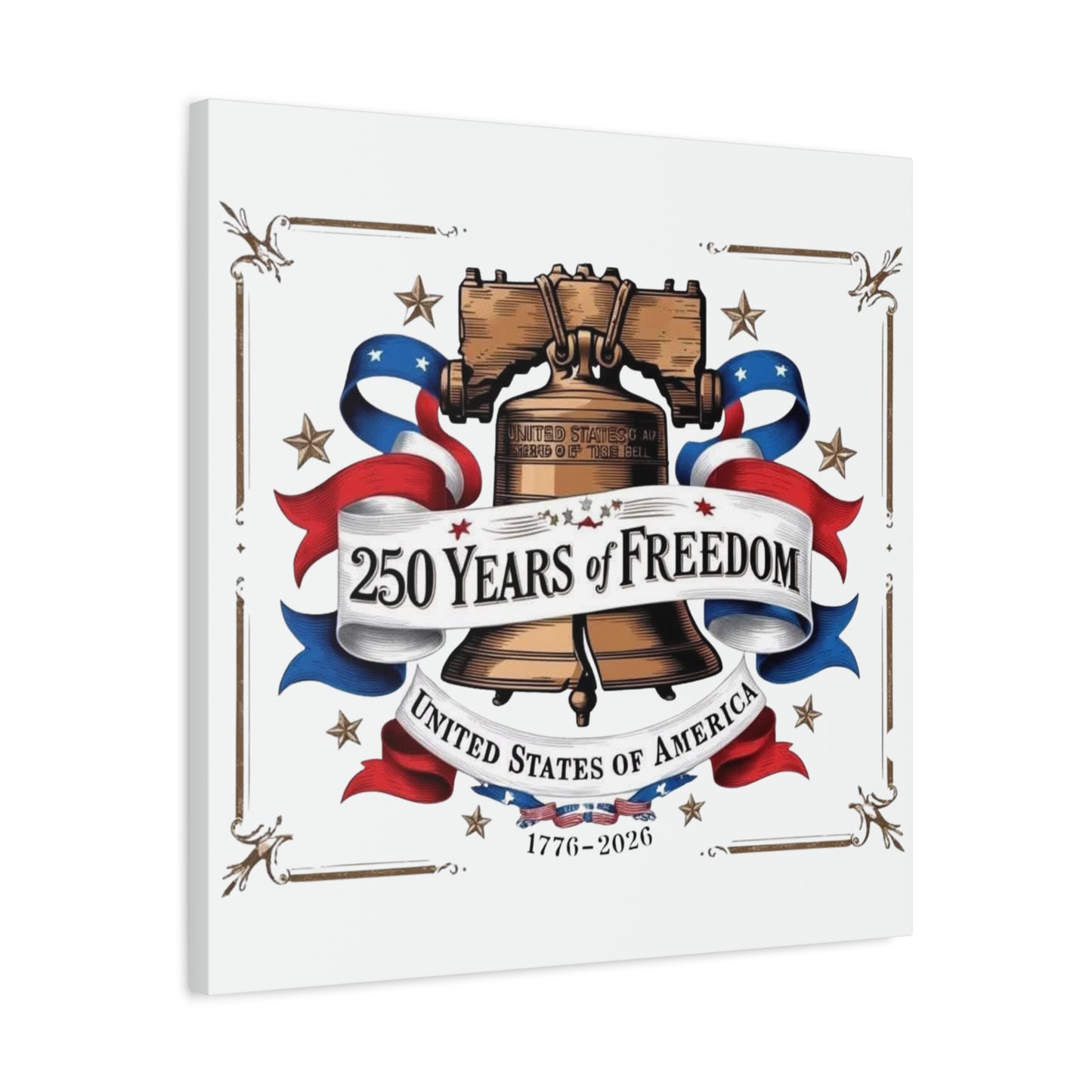 #250 250 Years of Freedom Liberty Bell Matte Canvas Wall Art