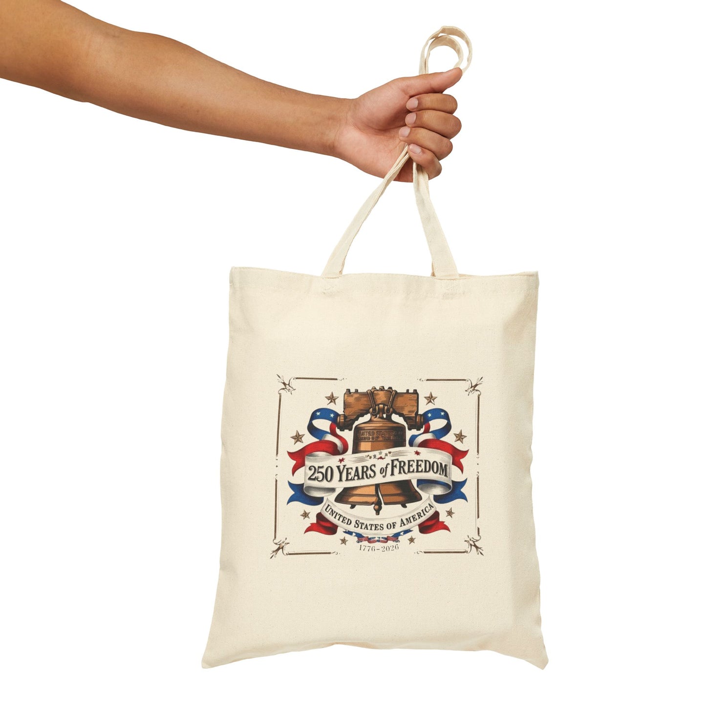 #250 250 Years of Freedom Liberty Bell Canvas Tote