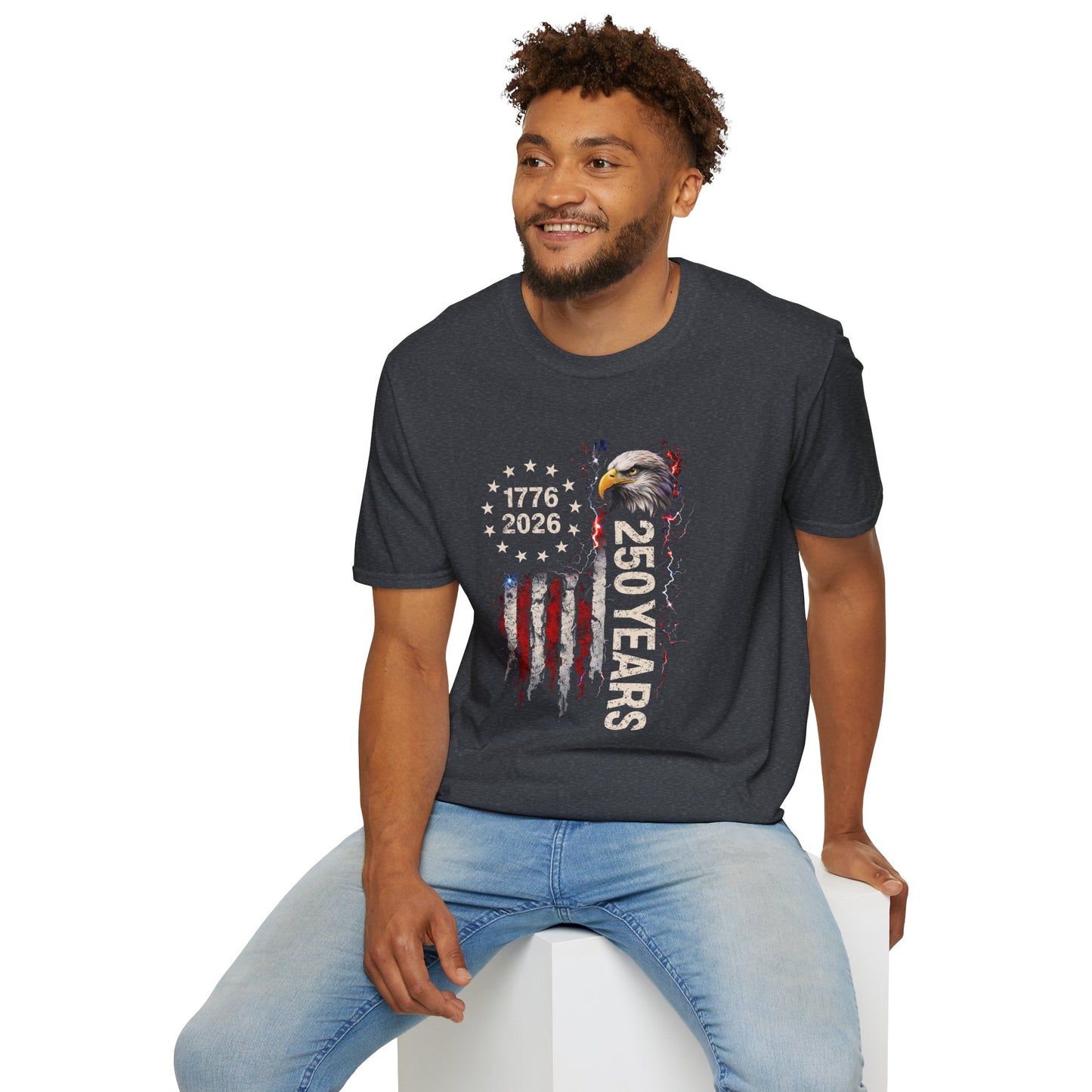 #250 1776-2026 250 Years USA Bicentennial Eagle T-Shirt