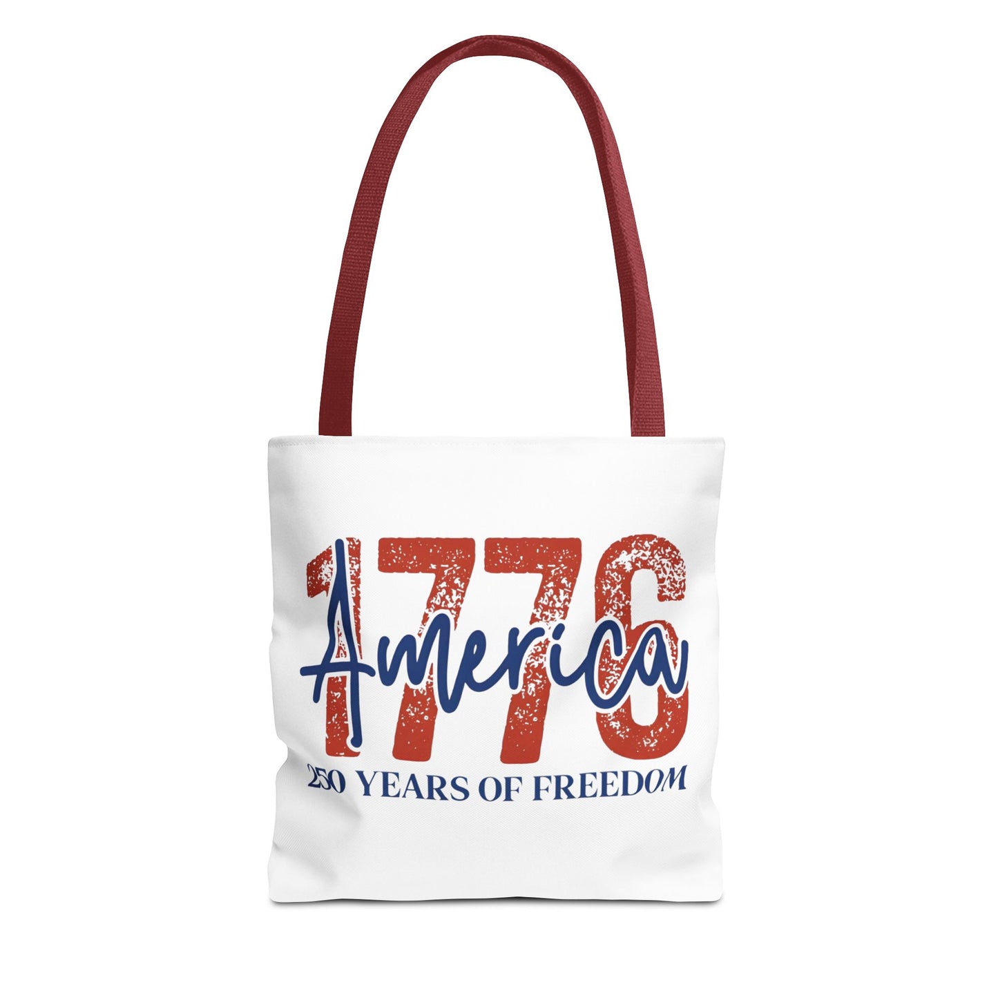 #250 1776 America: 250 Years of Freedom' Patriotic Independence Day Tote Bag