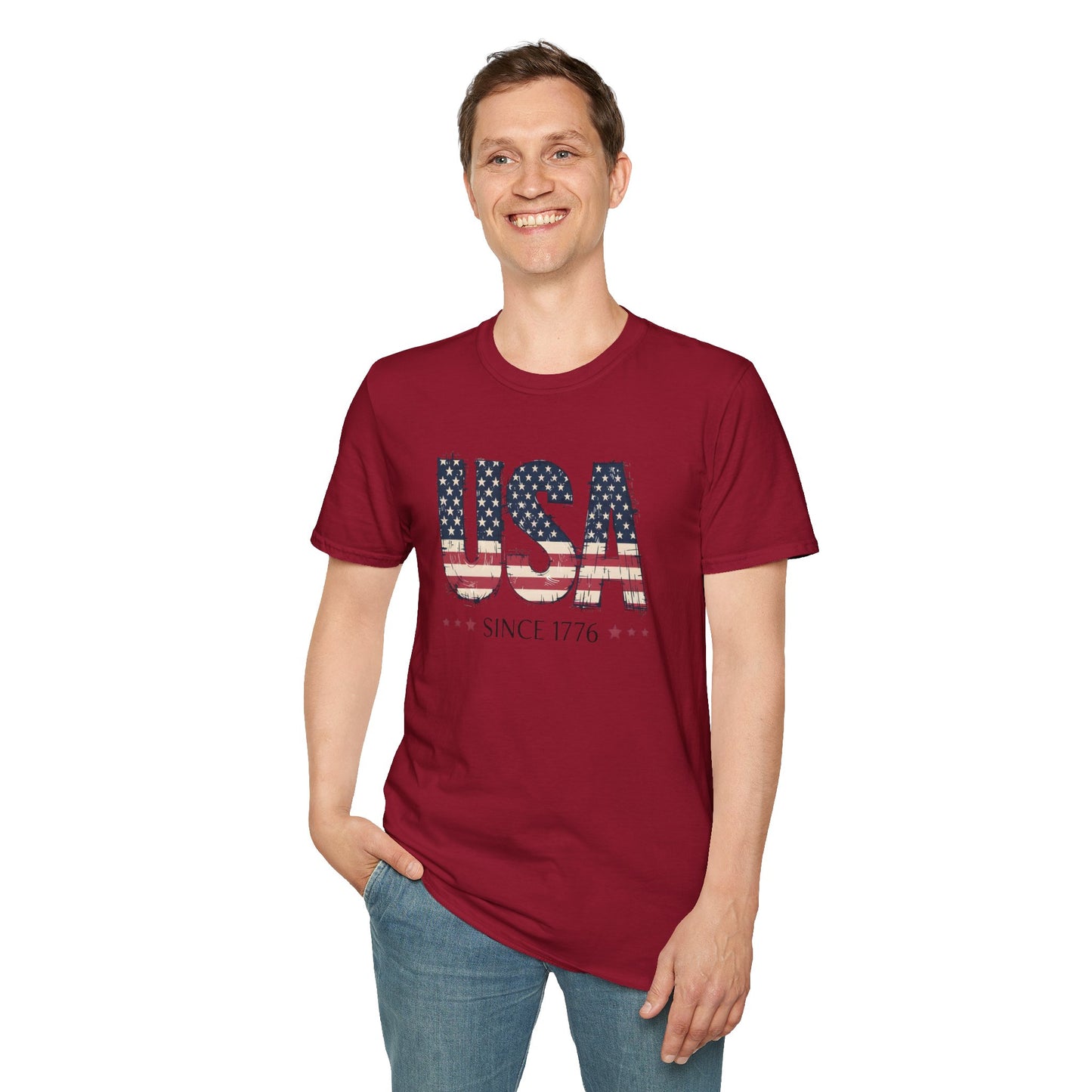 #250 USA Flag "USA Since 1776" Patriotic T-Shirt