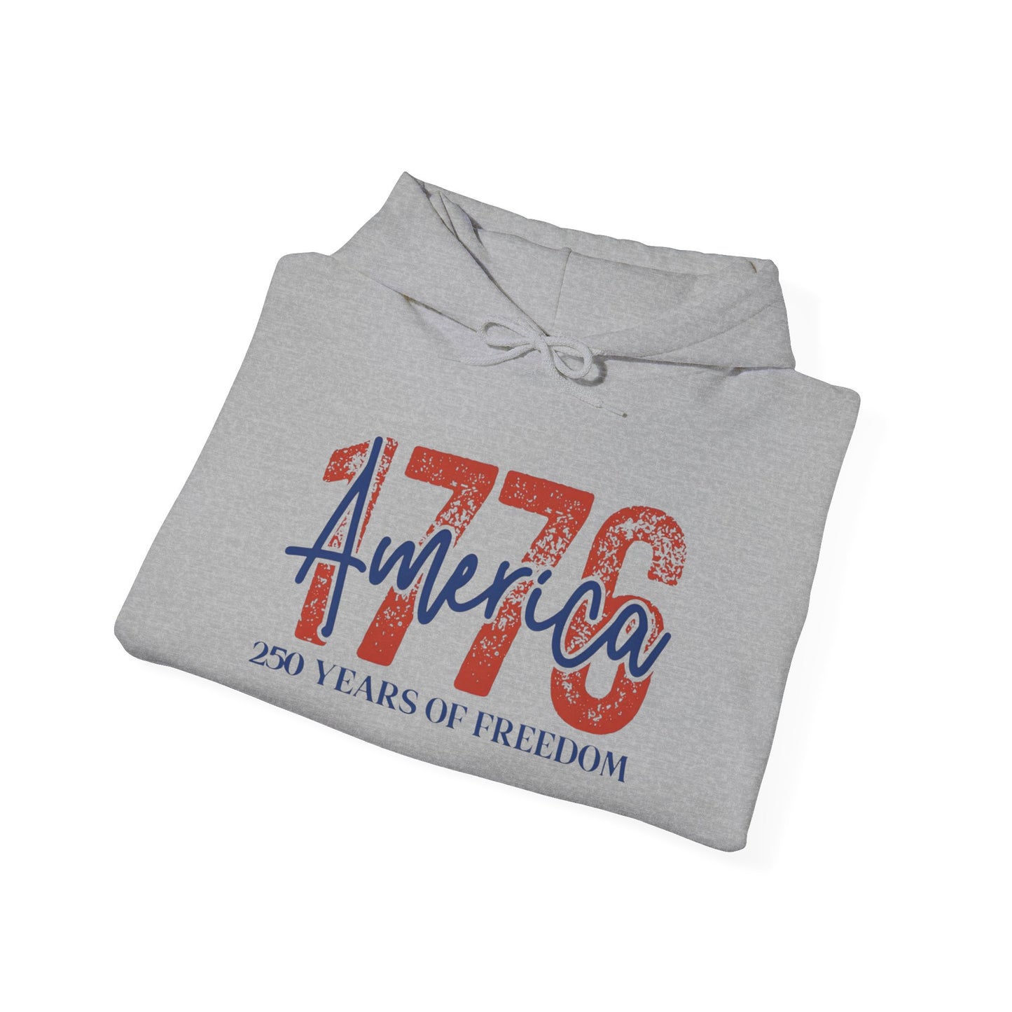 #250 1776 America: 250 Years of Freedom' Patriotic Independence Day Hoodie