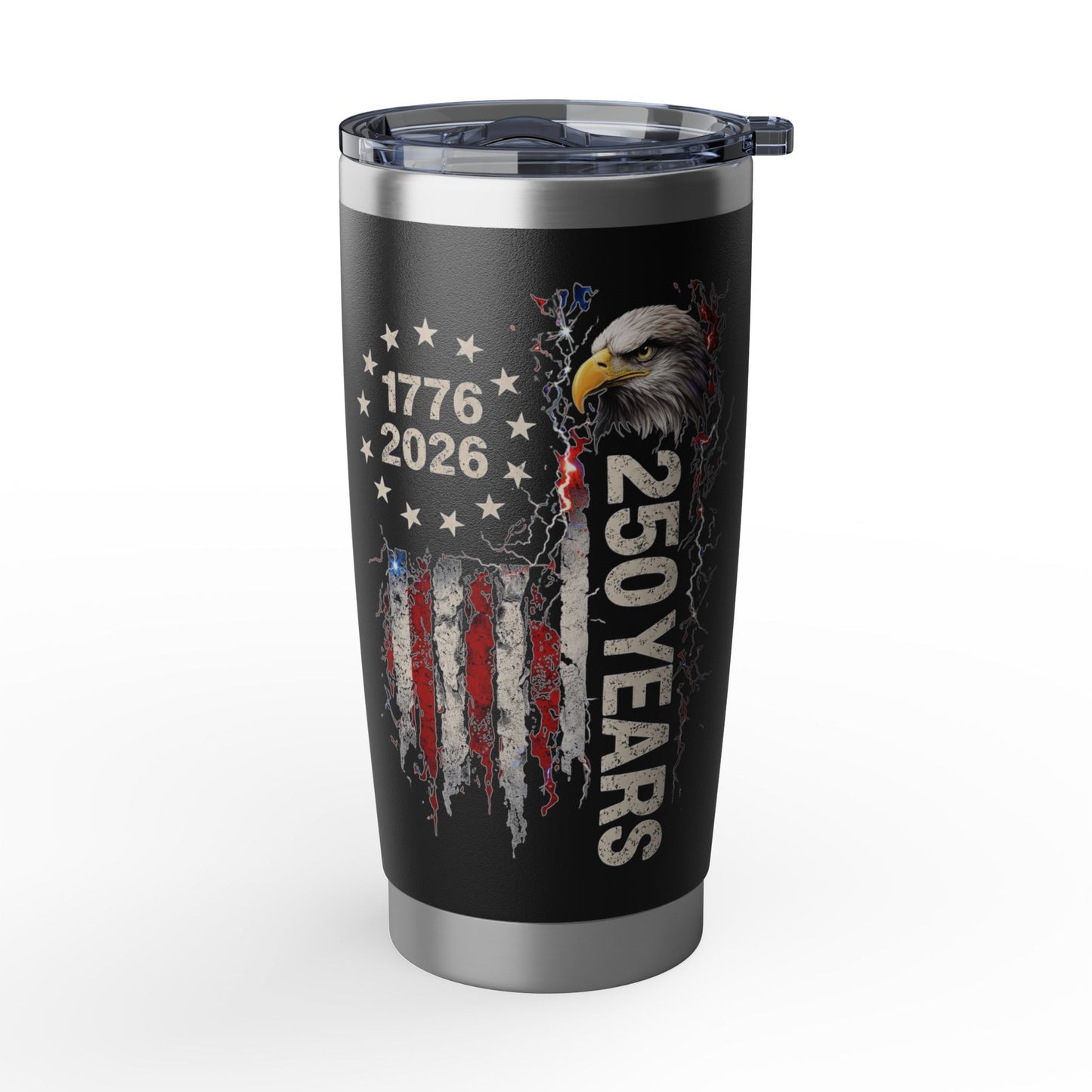 #250 1776-2026 250 Years USA Bicentennial Eagle Vagabond 20oz Tumbler Stainless Travel Cup