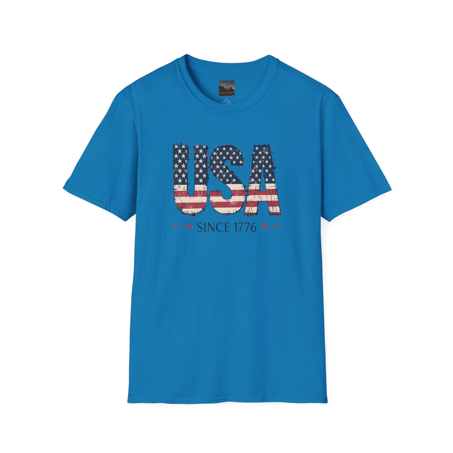 #250 USA Flag "USA Since 1776" Patriotic T-Shirt
