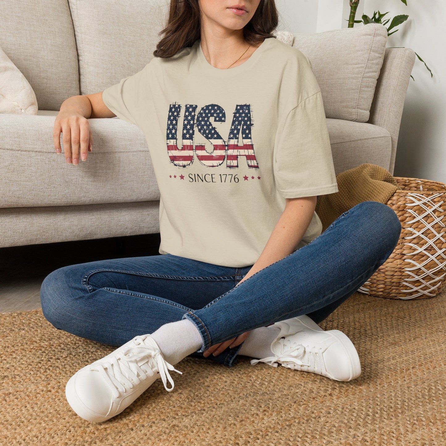 #250 USA Flag "USA Since 1776" Patriotic T-Shirt