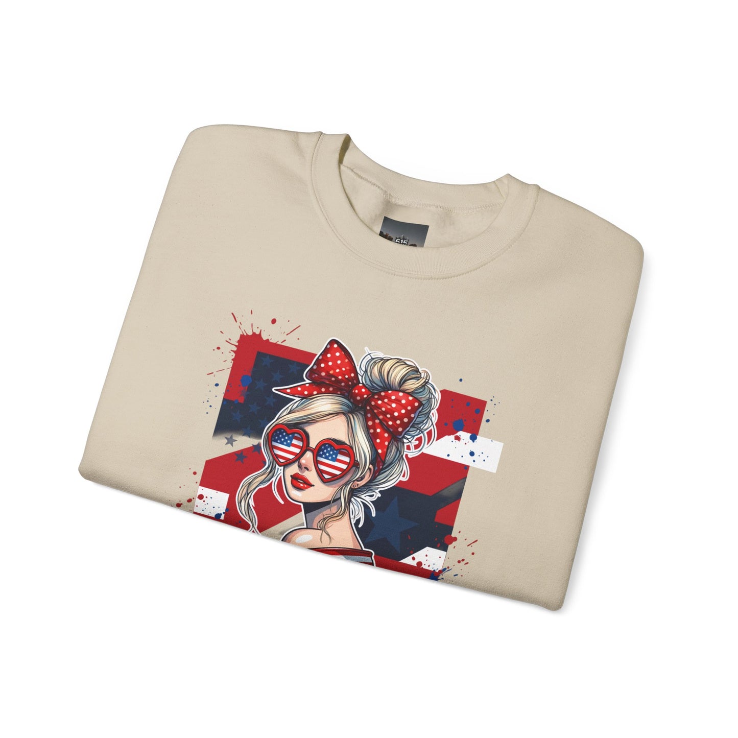 #250 All American Girl Patriotic Sweatshirt