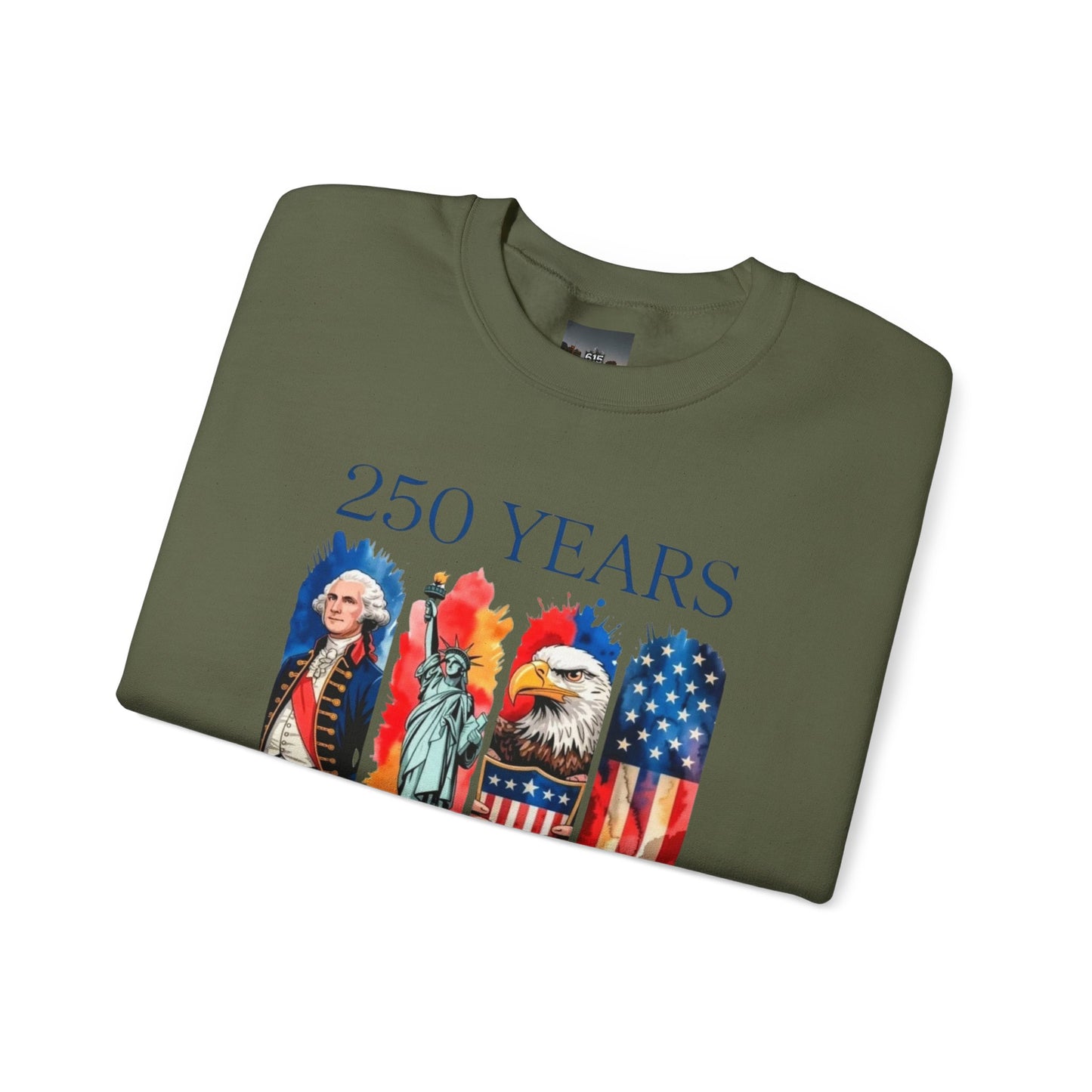#250 250 Years American History Celebration 1776–2026 Patriotic Crewneck Sweatshirt