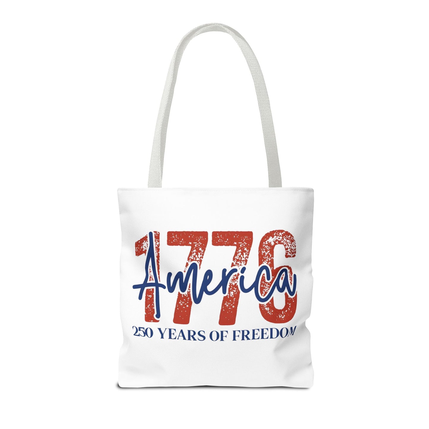 #250 1776 America: 250 Years of Freedom' Patriotic Independence Day Tote Bag