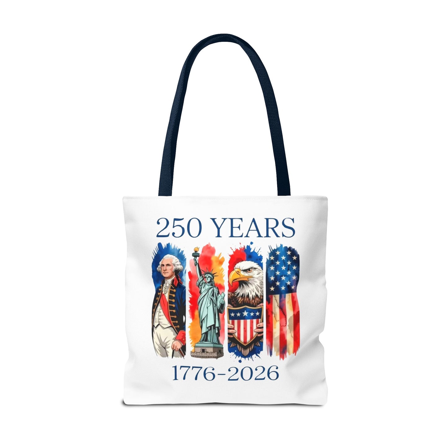 #250 250 Years American History Celebration 1776–2026 Patriotic Tote Bag