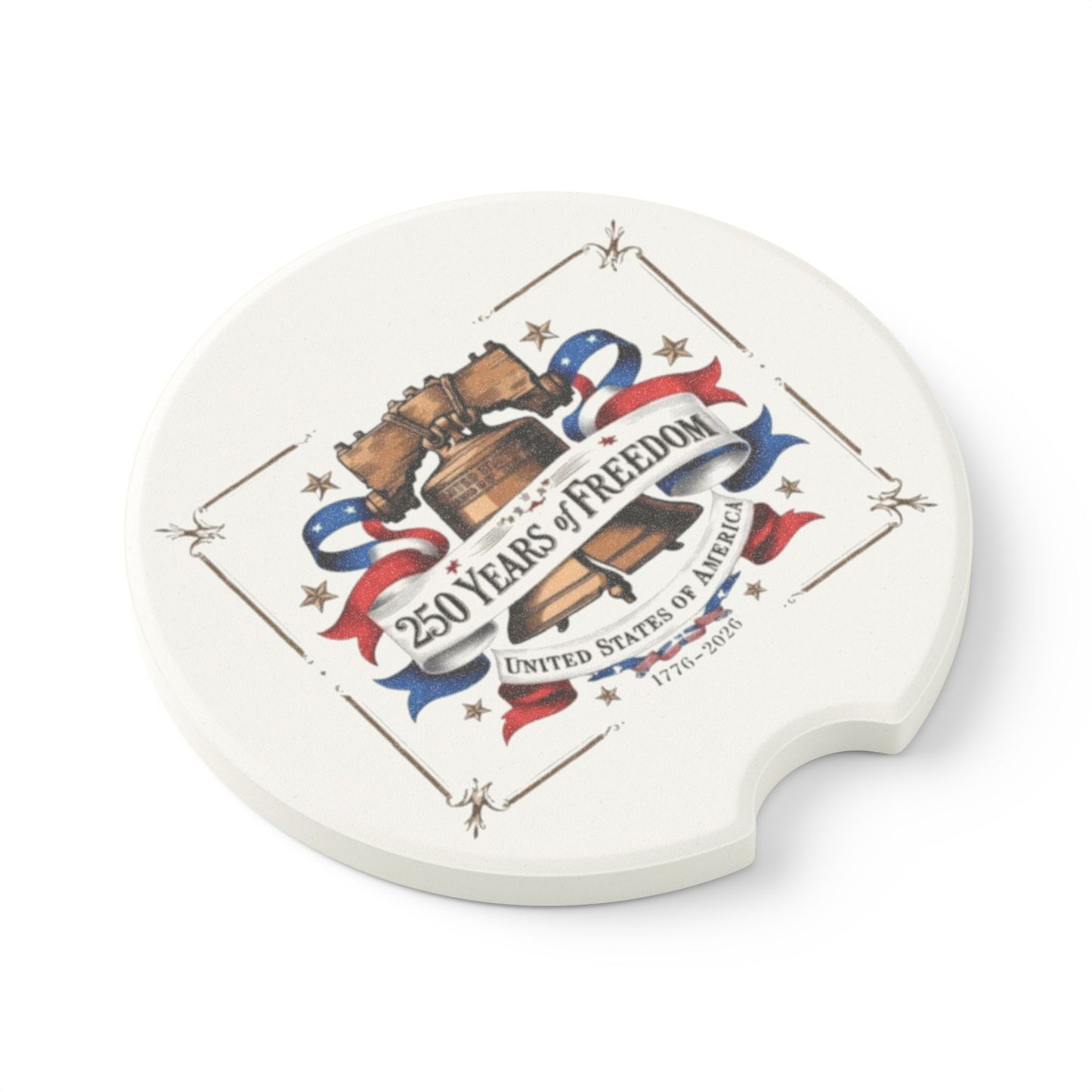 #250 250 Years of Freedom Liberty Bell Car Coaster Insert