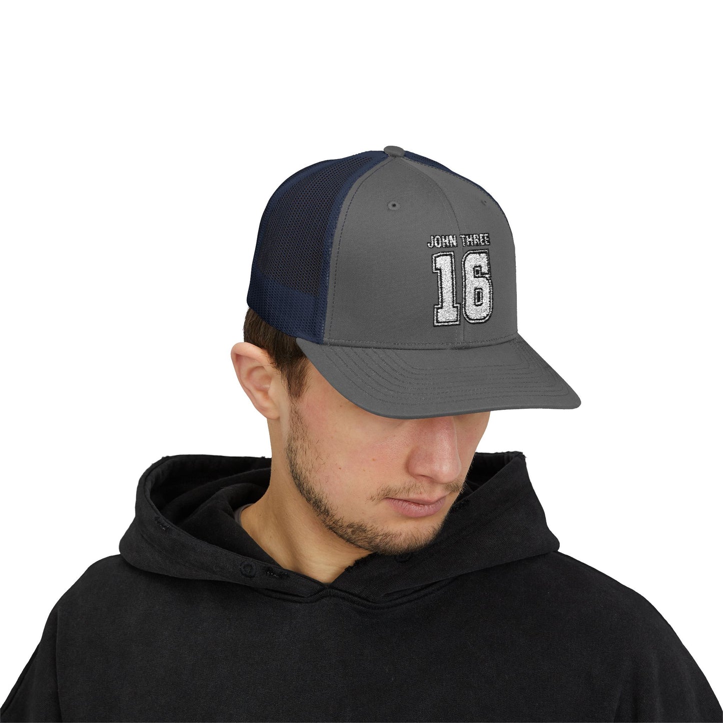 John Three 16 Vintage Varsity Trucker Cap