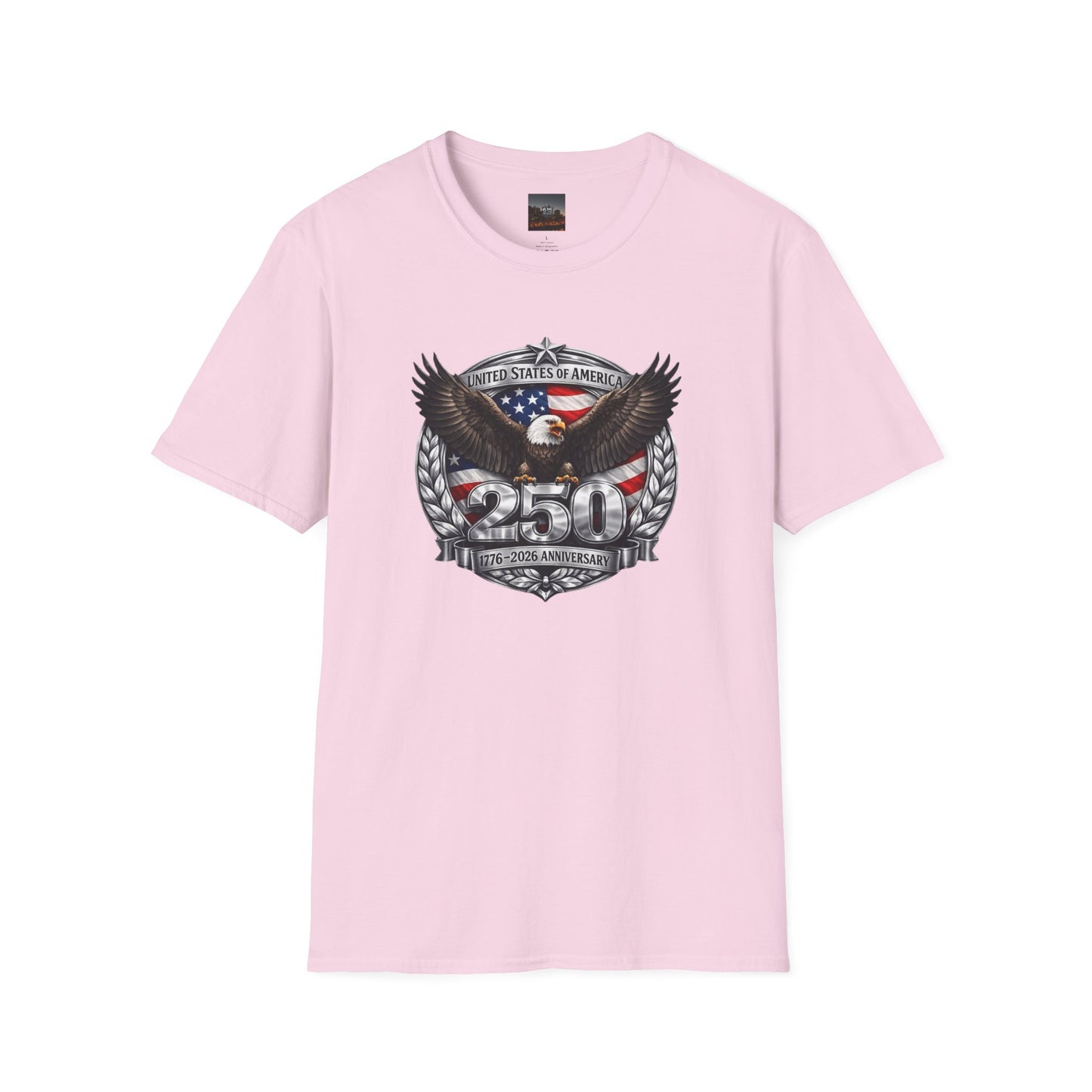 #250 Patriotic Bald Eagle 250 United States Emblem T-Shirt