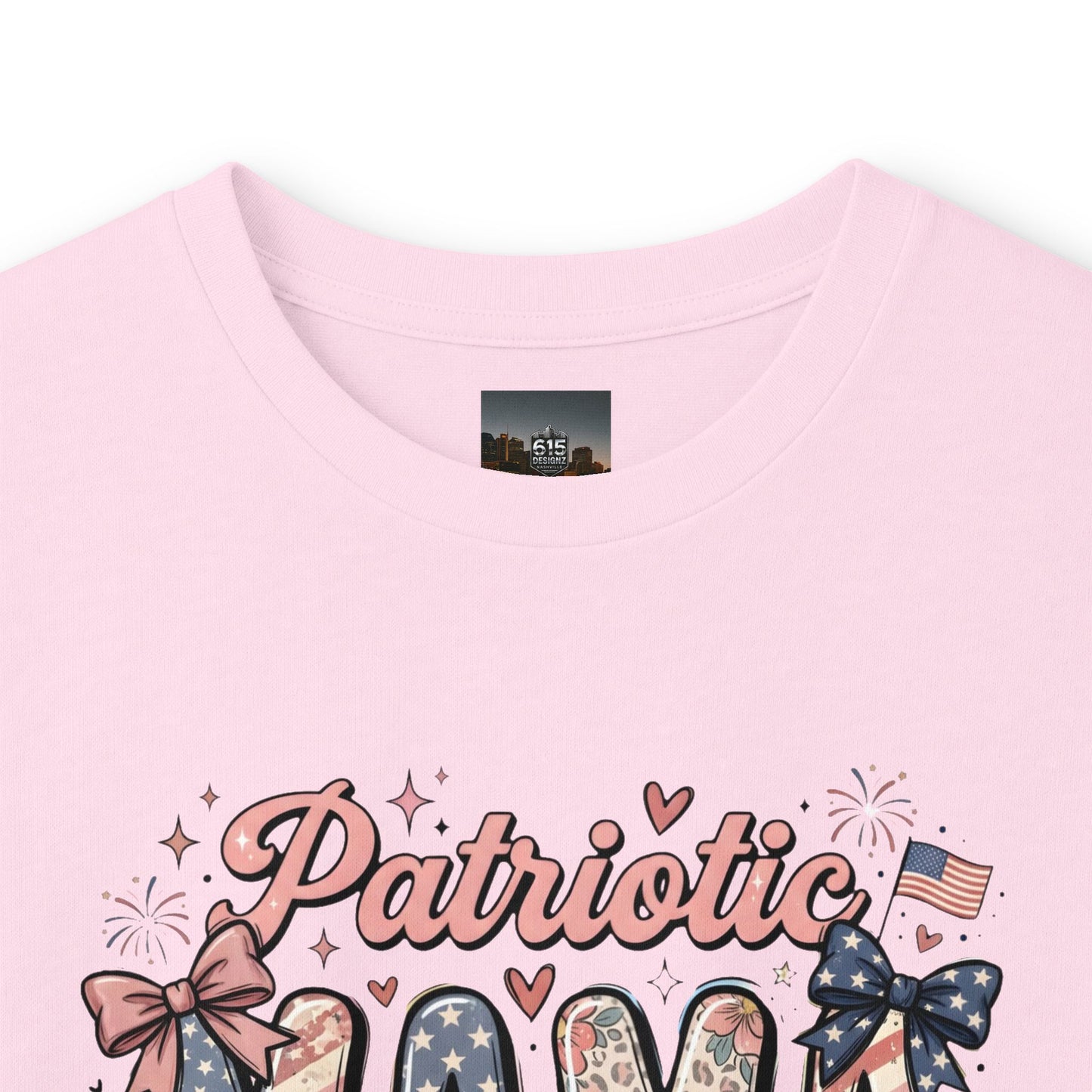 #250 Patriotic Mama 1776–2026 American Flag Long Sleeve Tee