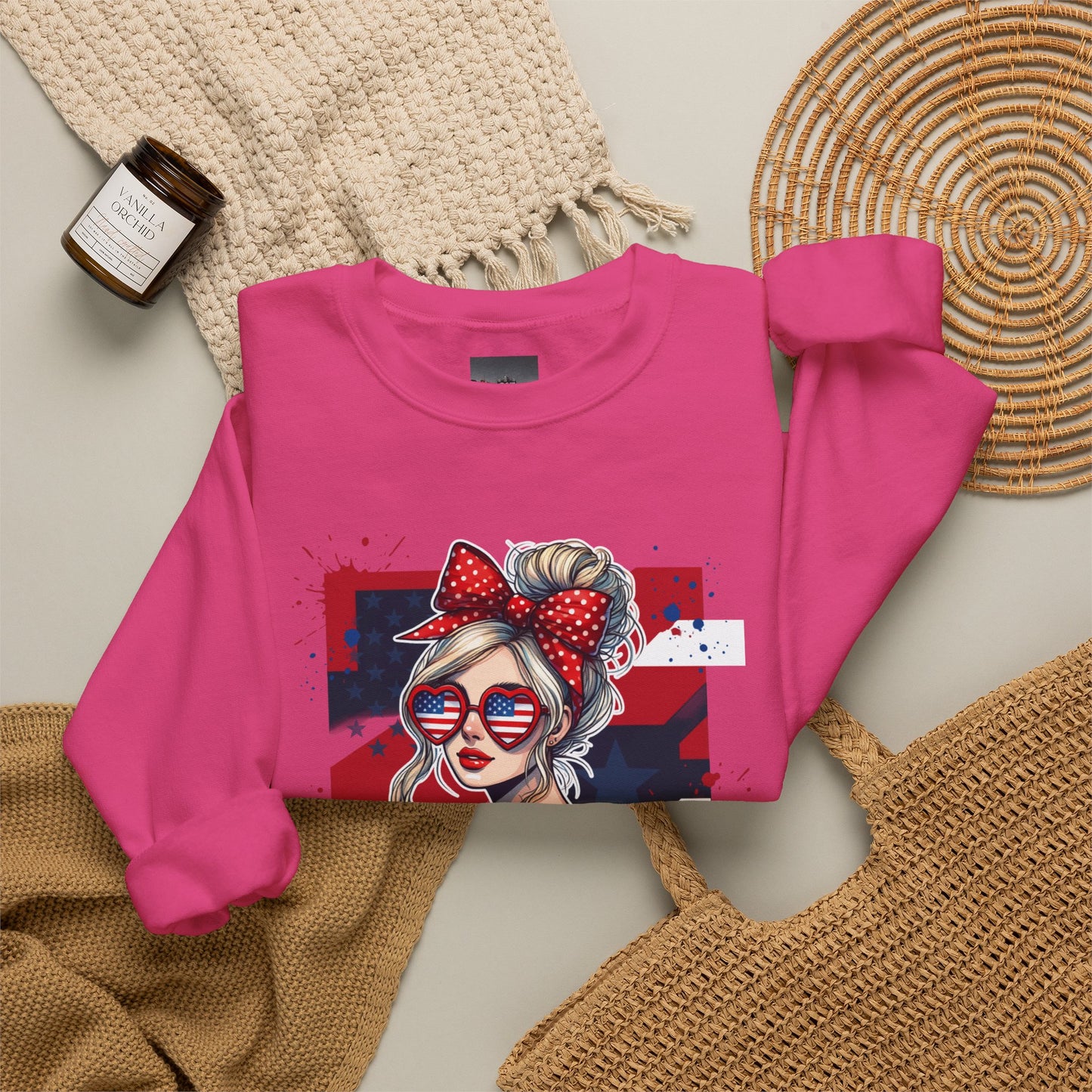 #250 All American Girl Patriotic Sweatshirt