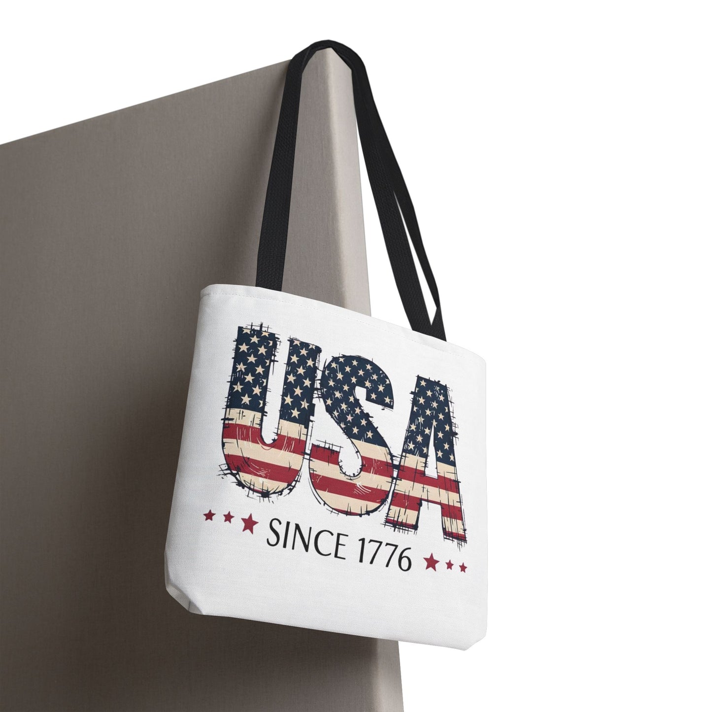 #250 USA Flag "USA Since 1776" Patriotic Tote Bag
