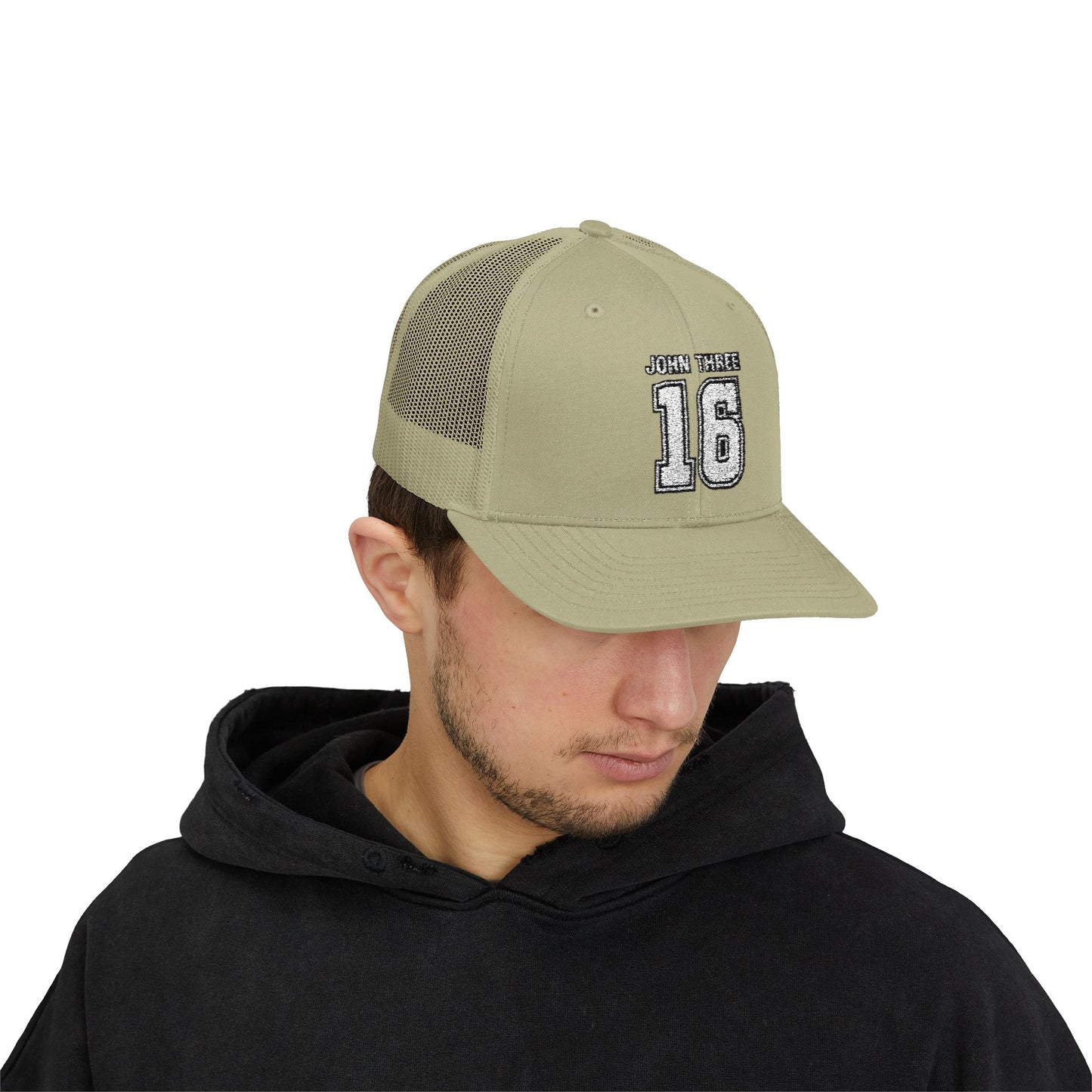 John Three 16 Vintage Varsity Trucker Cap