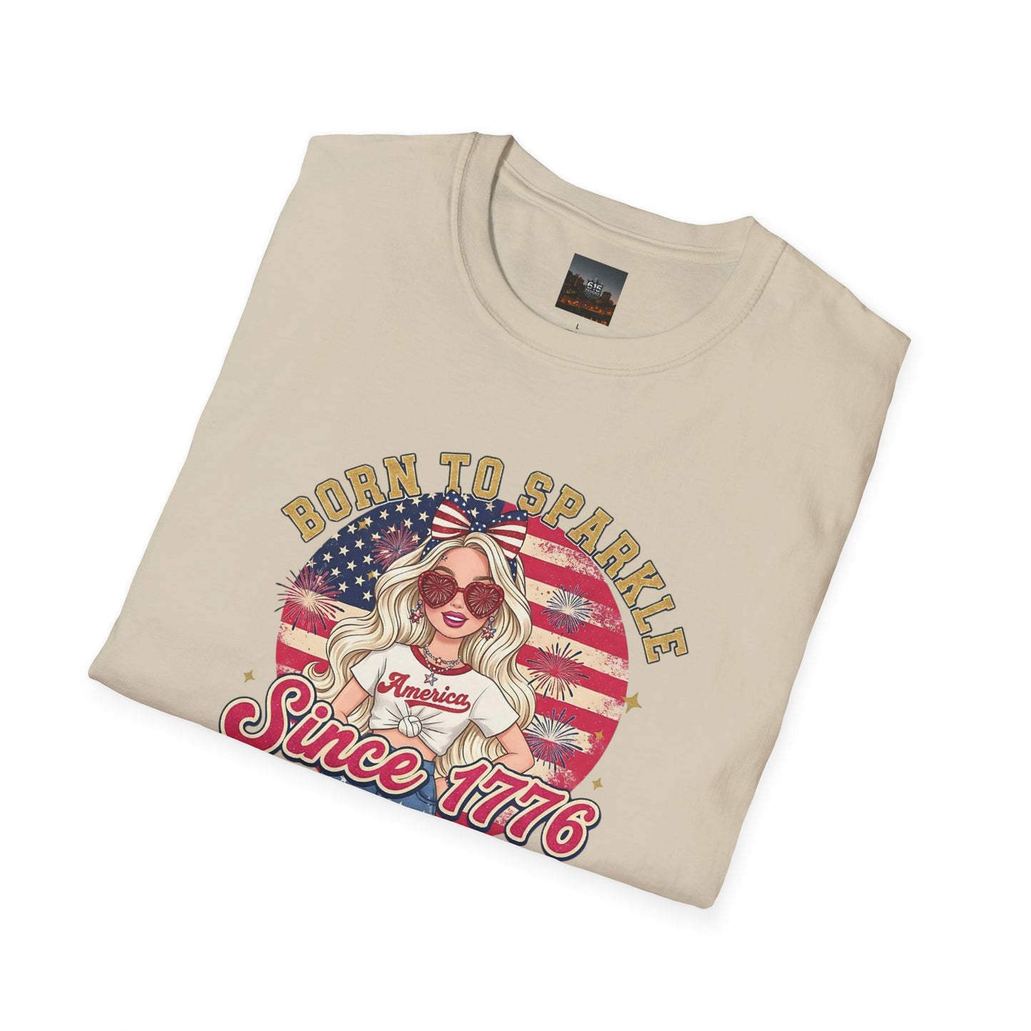 #250 "Born to Sparkle Since 1776" Patriotic T-Shirt