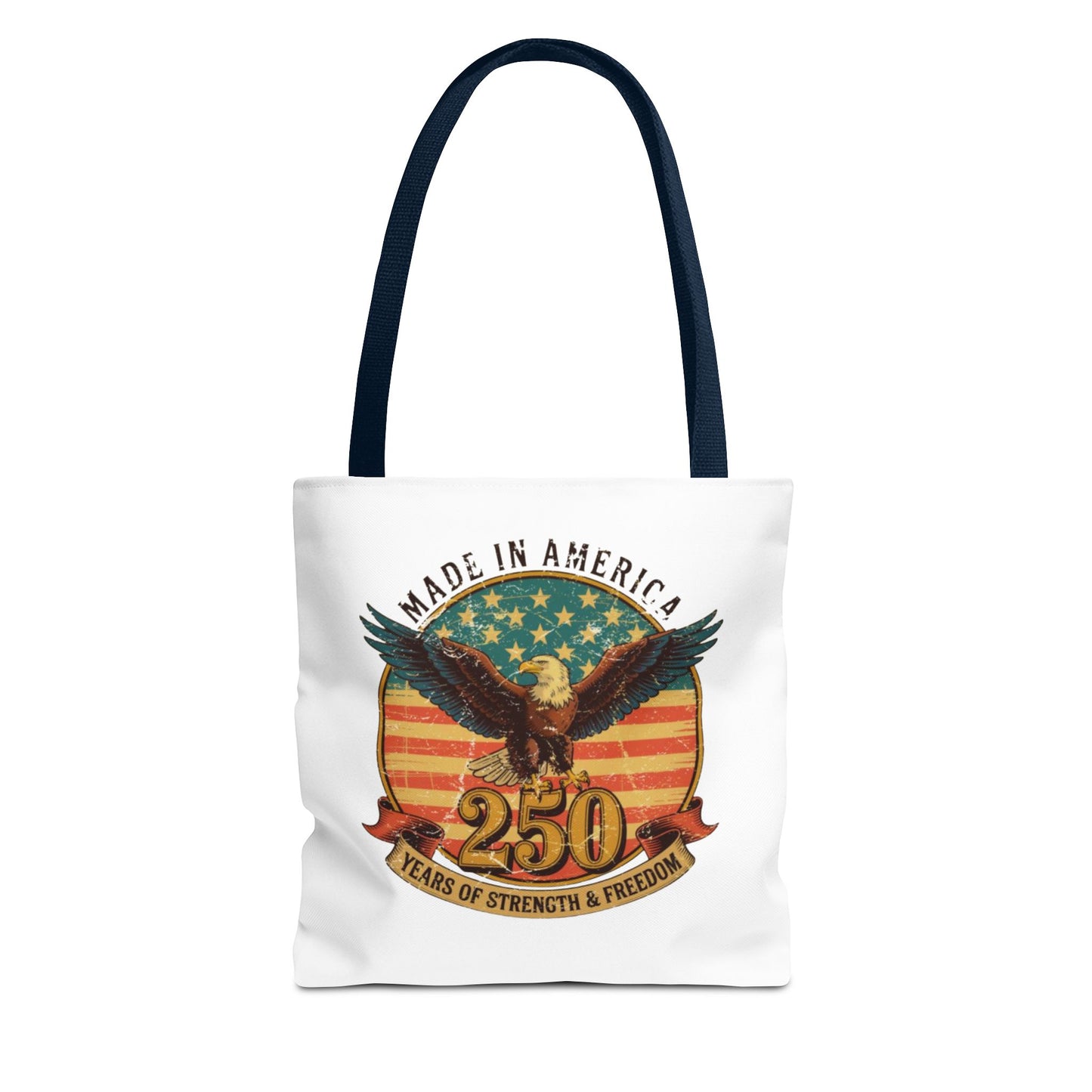 #250 Made in America Eagle 250th Anniversary Patriotic Tote Bag