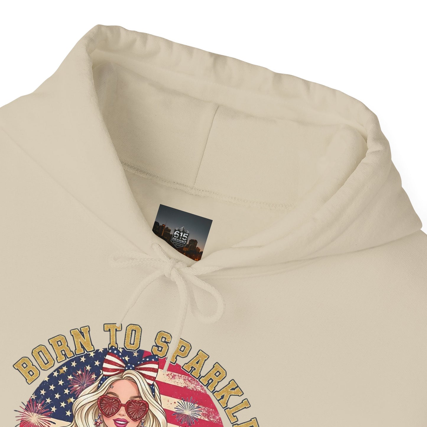 #250 "Born to Sparkle Since 1776" Patriotic Hoodie