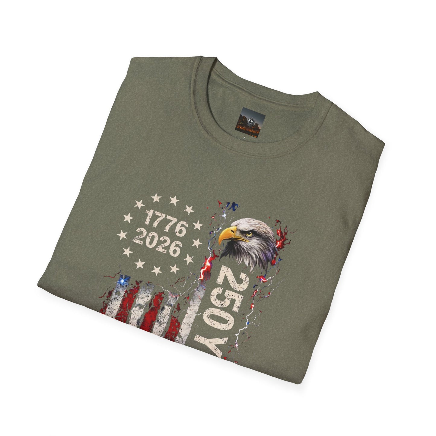 #250 1776-2026 250 Years USA Bicentennial Eagle T-Shirt
