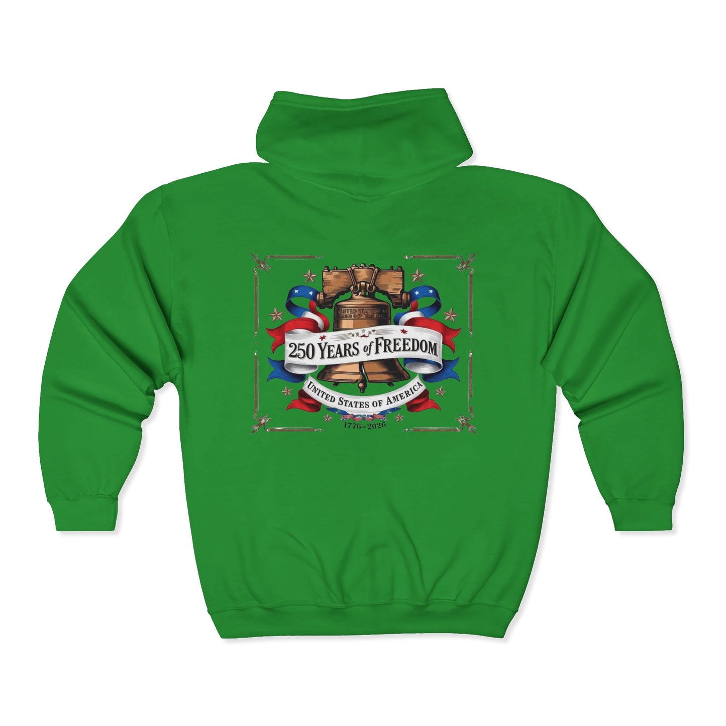 #250 250 Years of Freedom Liberty Bell Zip Hoodie