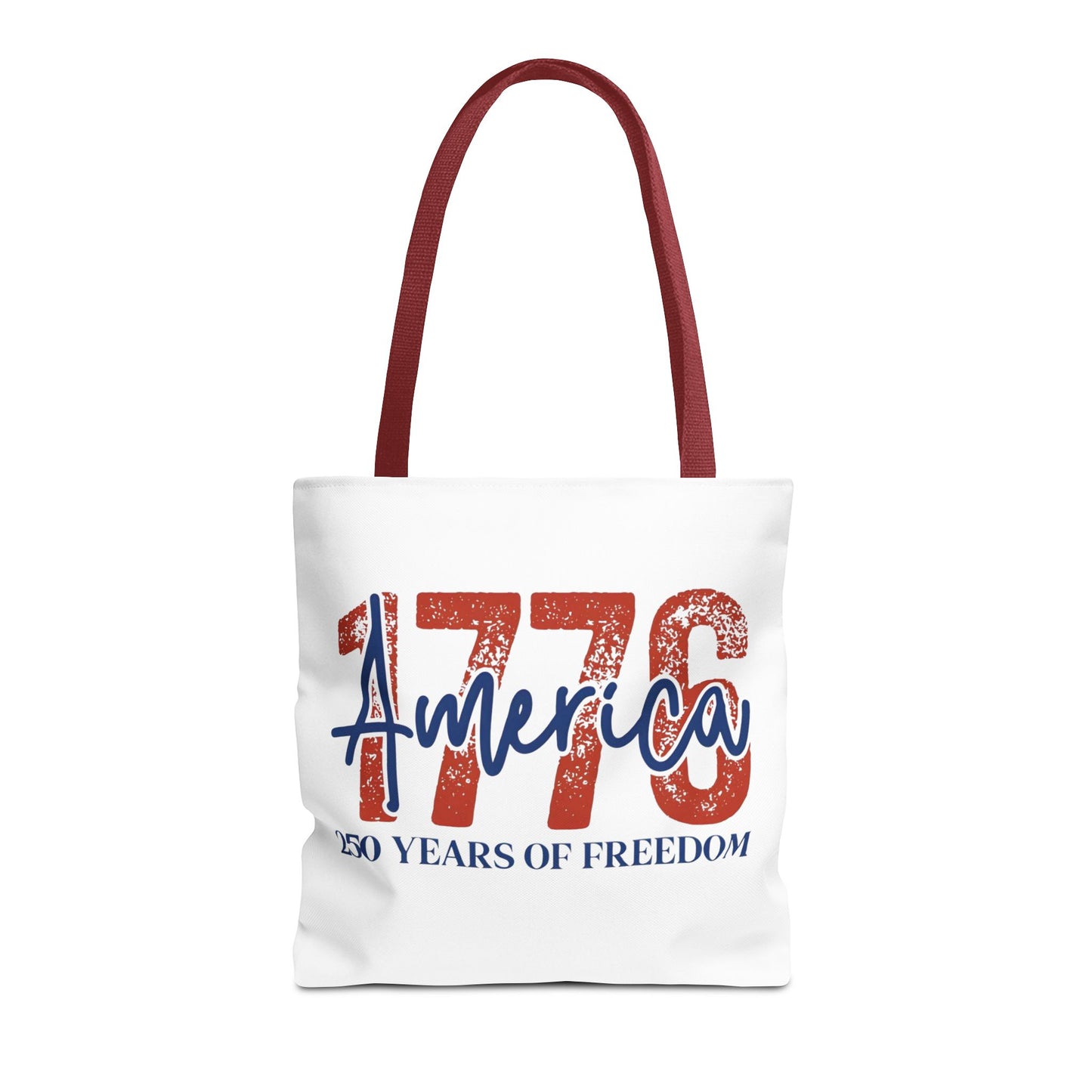 #250 1776 America: 250 Years of Freedom' Patriotic Independence Day Tote Bag