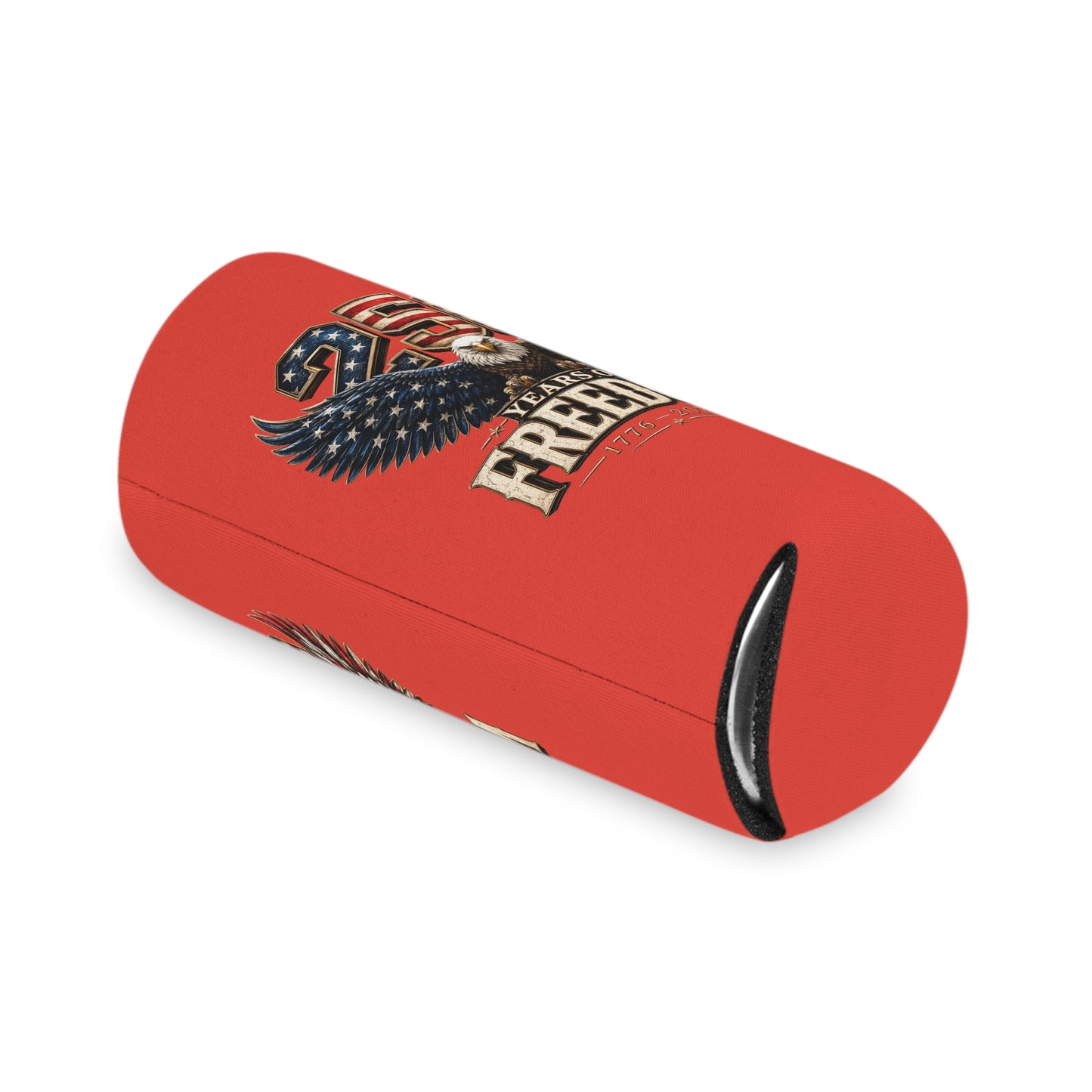 #250 250 Years of Freedom Eagle Patriotic American Flag Anniversary (1776–2026) Can Cooler - Beverage Koozie