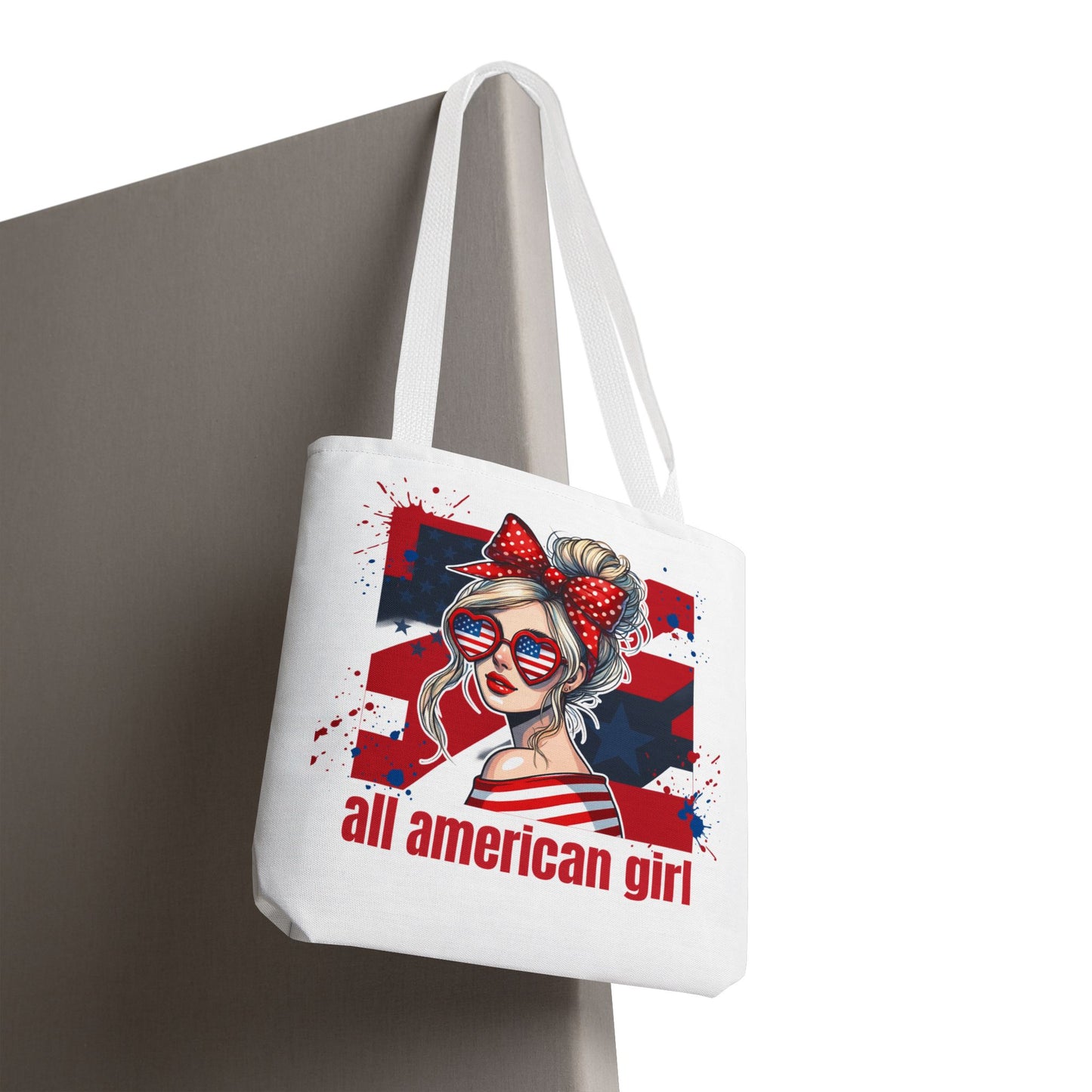 #250 All American Girl Patriotic Tote Bag