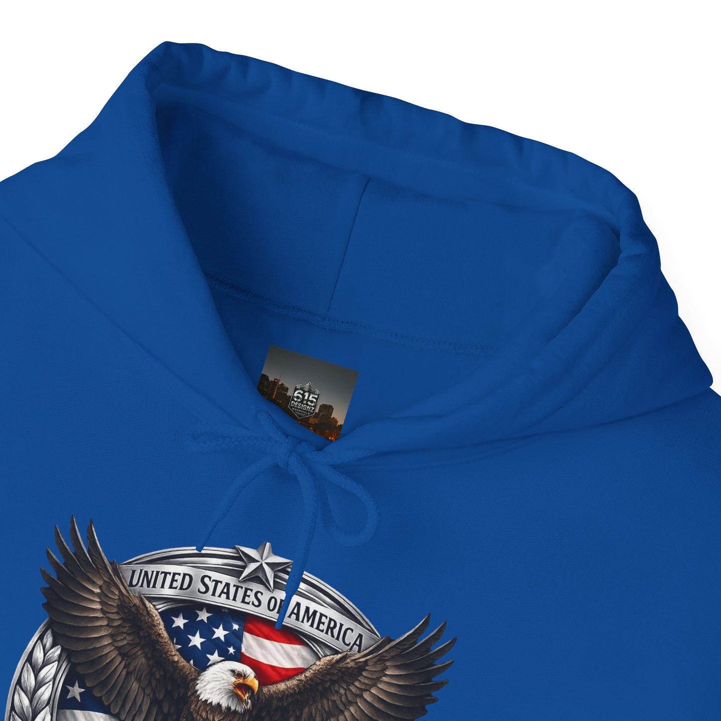 #250 Patriotic Bald Eagle 250 United States Emblem Hoodie