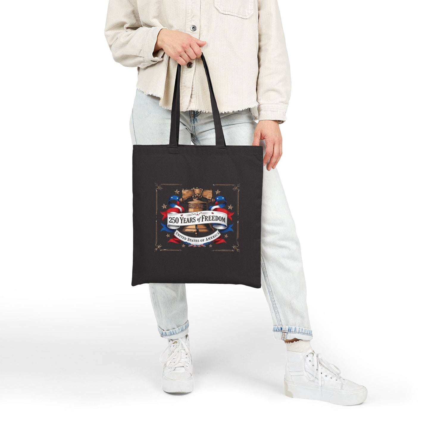 #250 250 Years of Freedom Liberty Bell Canvas Tote