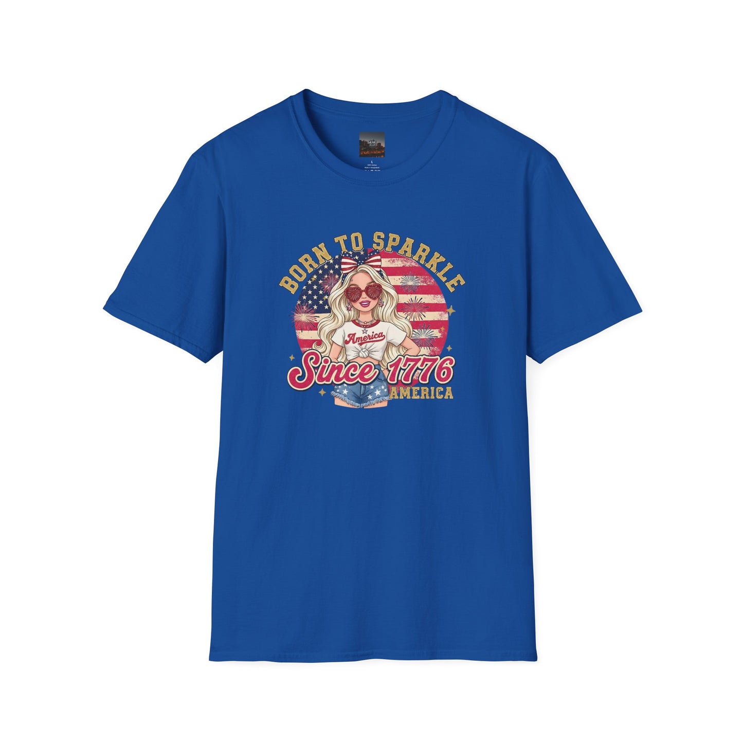 #250 "Born to Sparkle Since 1776" Patriotic T-Shirt