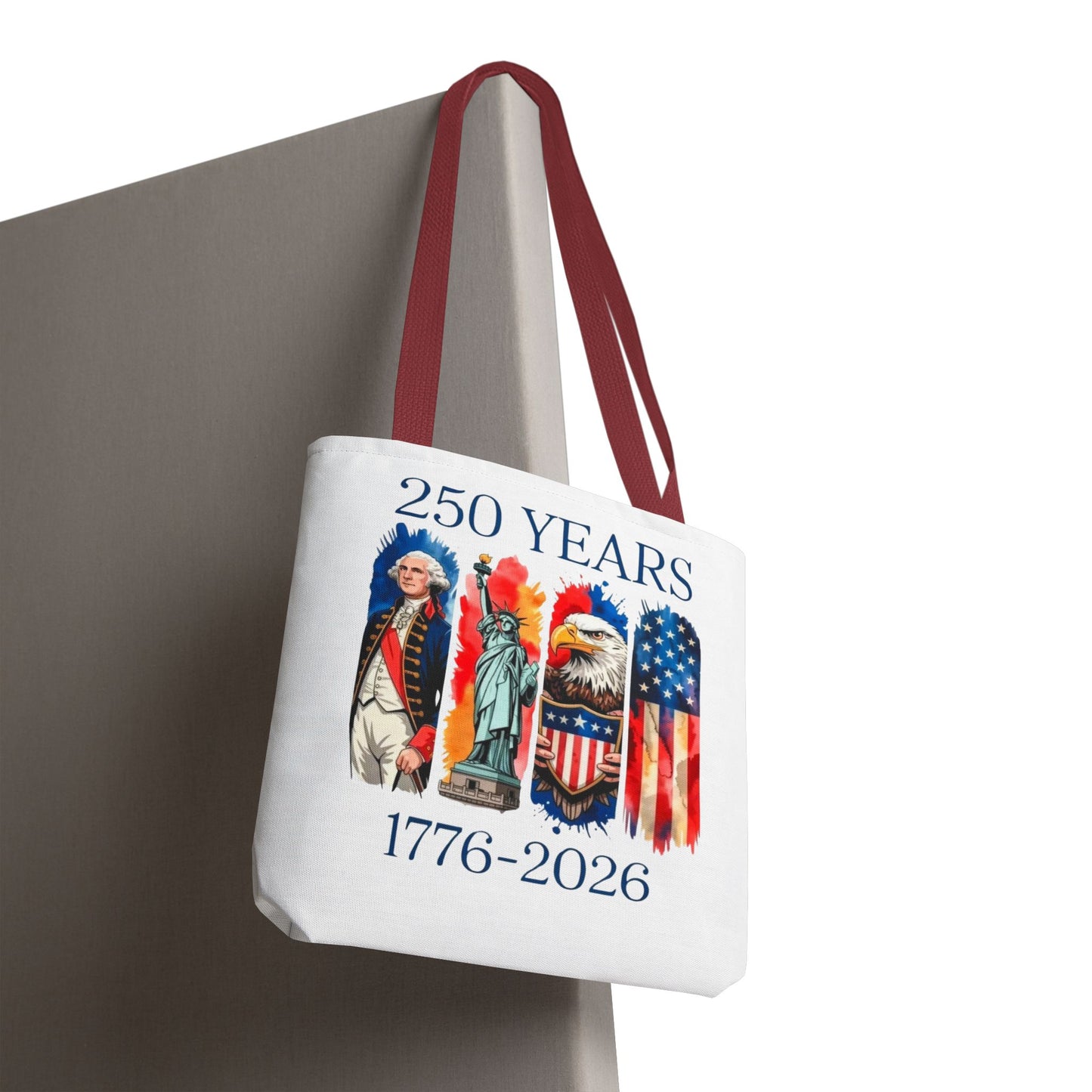 #250 250 Years American History Celebration 1776–2026 Patriotic Tote Bag