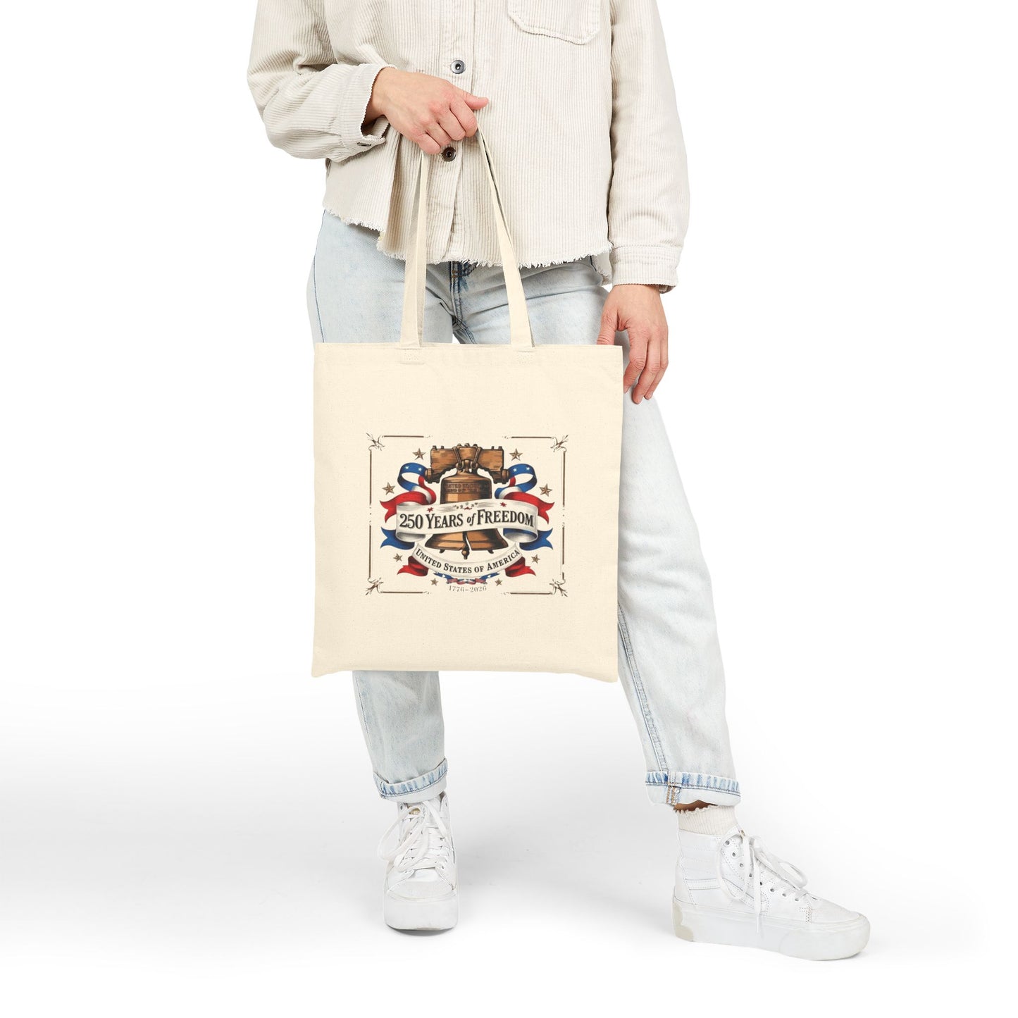 #250 250 Years of Freedom Liberty Bell Canvas Tote