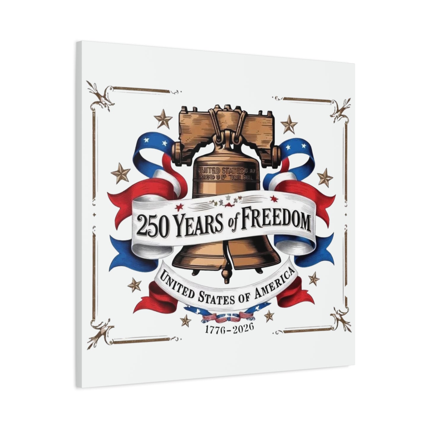 #250 250 Years of Freedom Liberty Bell Matte Canvas Wall Art