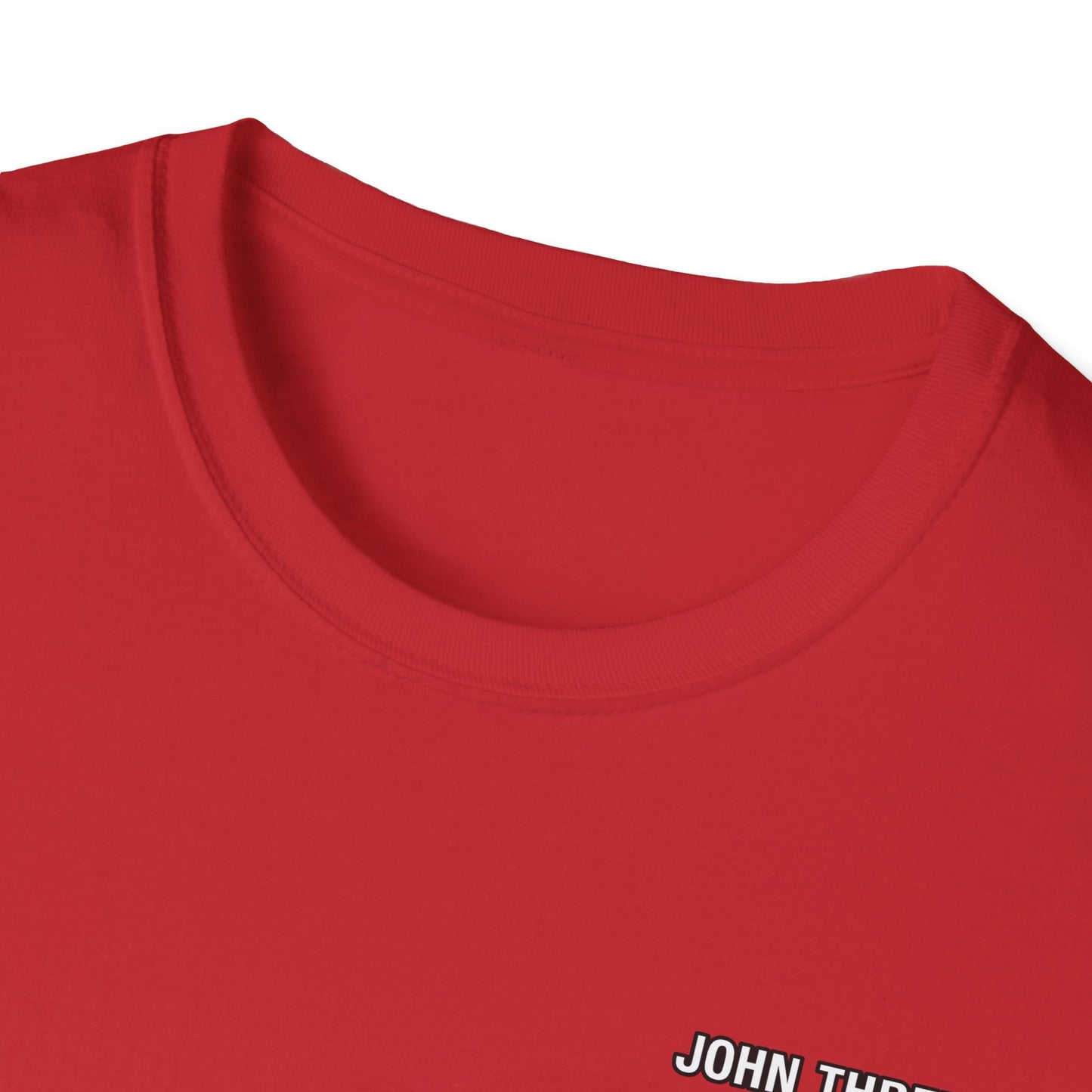 John Three 16 Chest and Back Jersey Print with Scripture Tee