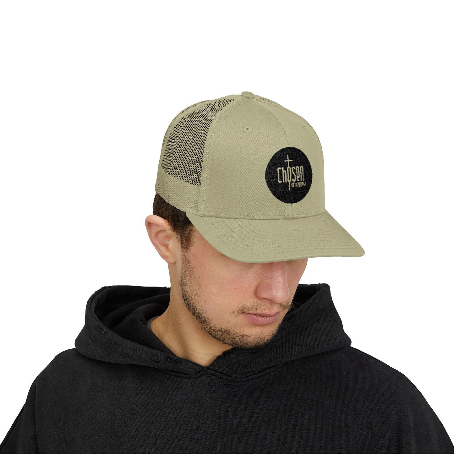 Chosen for a Purpose Trucker Cap — Embroidered Christian Snapback Hat