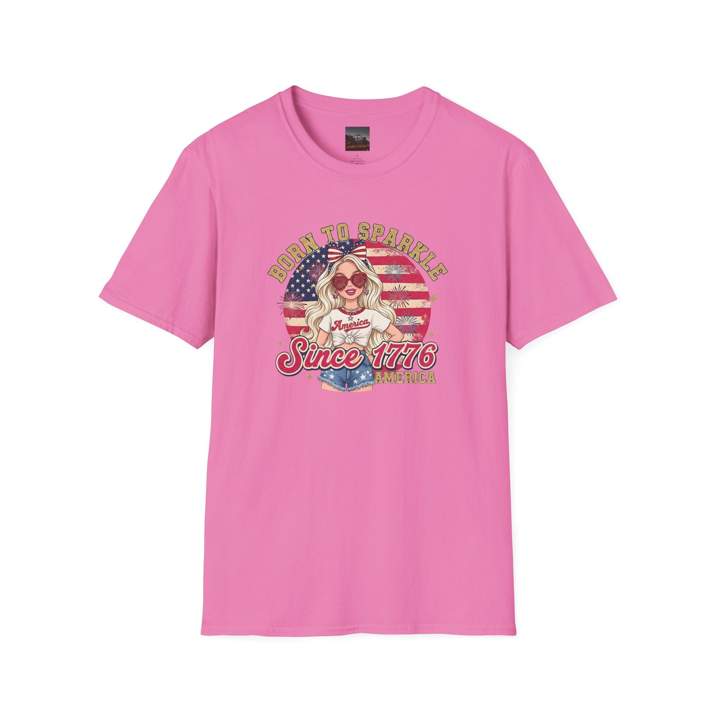 #250 "Born to Sparkle Since 1776" Patriotic T-Shirt