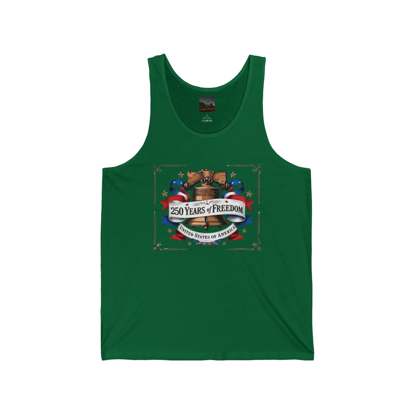 #250 250 Years of Freedom Liberty Bell Jersey Tank Top
