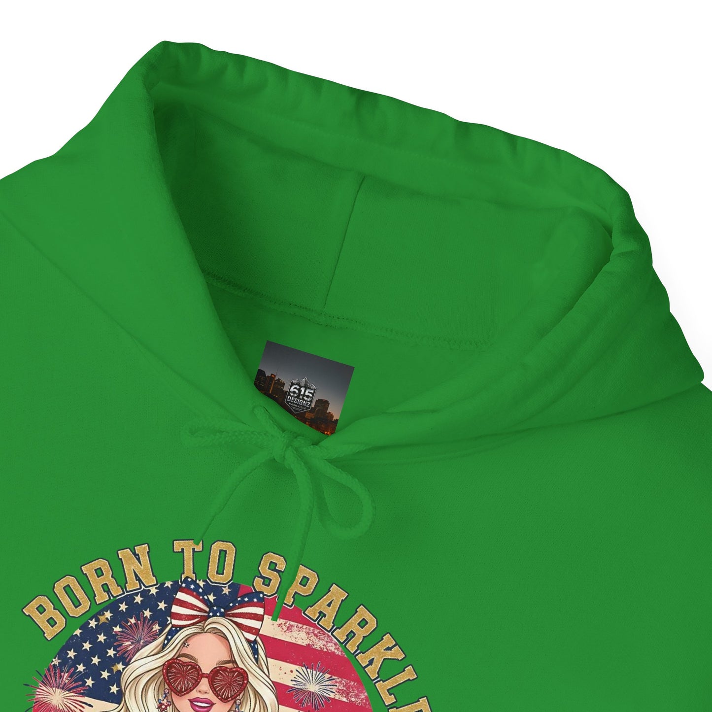 #250 "Born to Sparkle Since 1776" Patriotic Hoodie