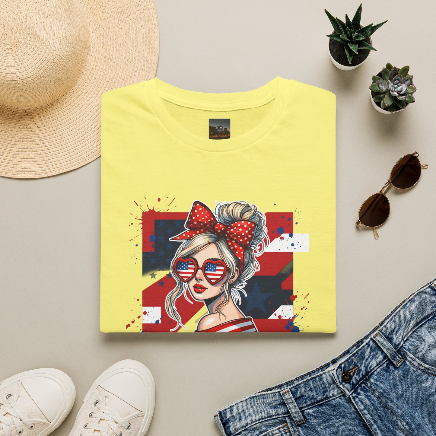 #250 All American Girl Patriotic T-Shirt