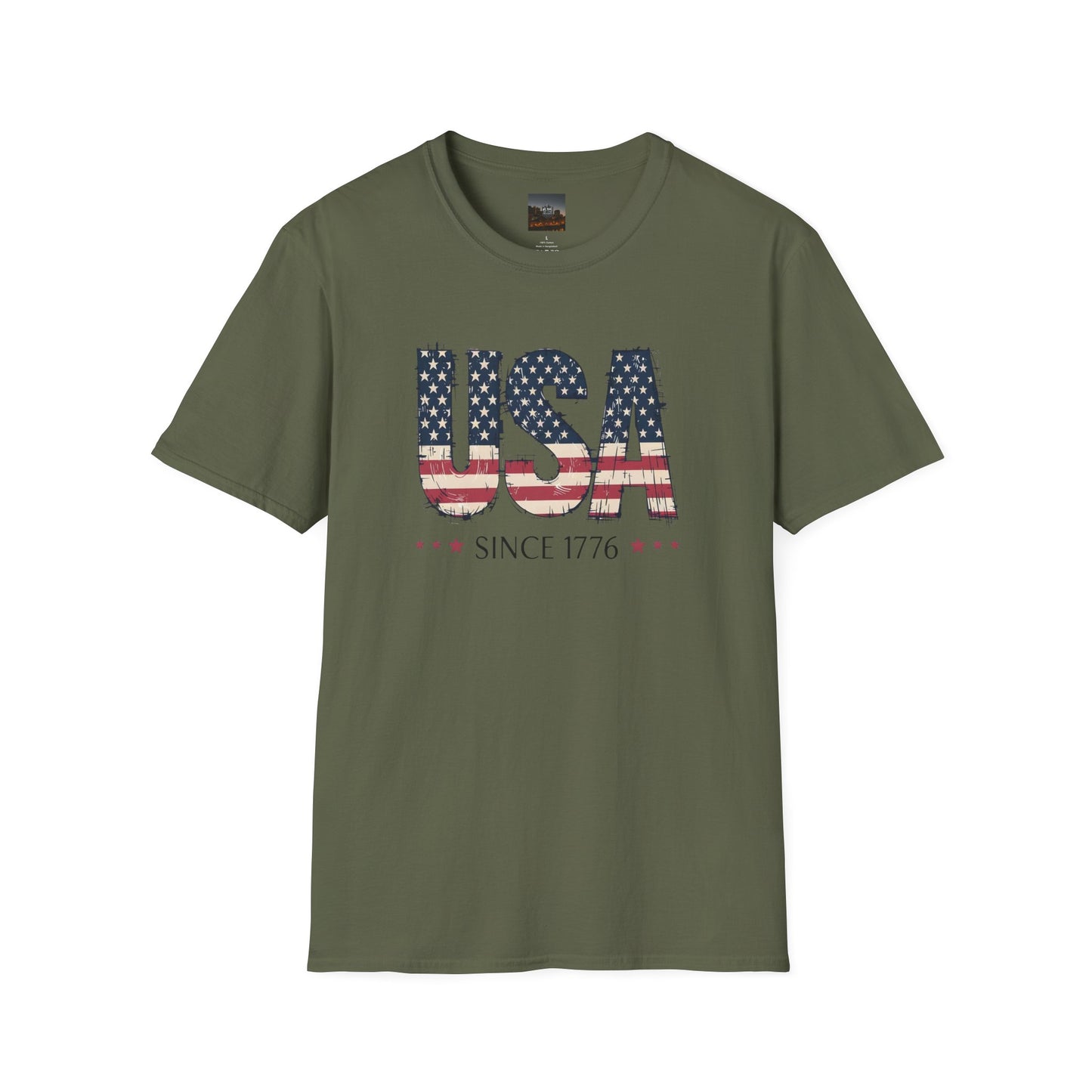 #250 USA Flag "USA Since 1776" Patriotic T-Shirt