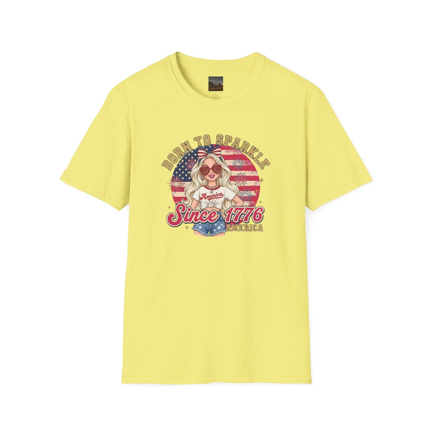 #250 "Born to Sparkle Since 1776" Patriotic T-Shirt