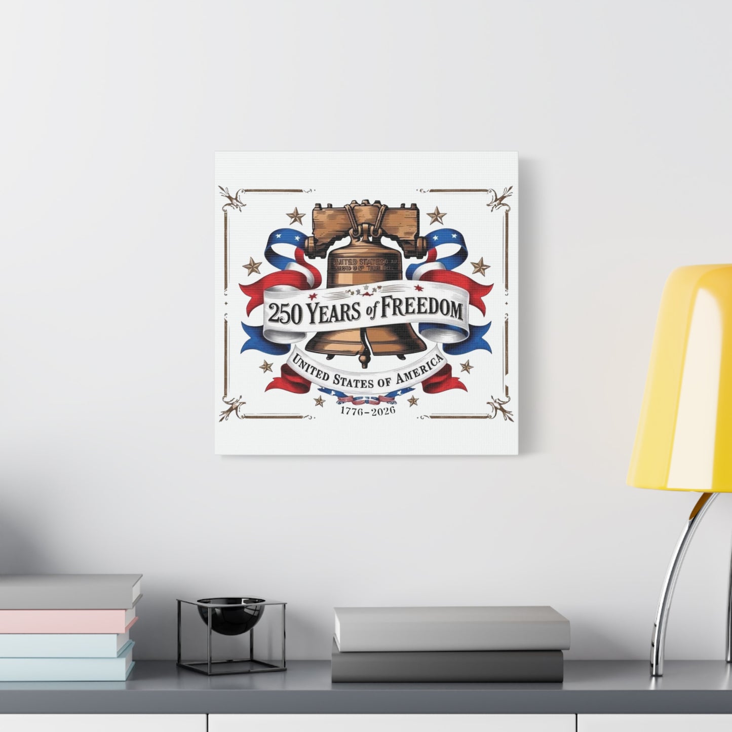 #250 250 Years of Freedom Liberty Bell Matte Canvas Wall Art