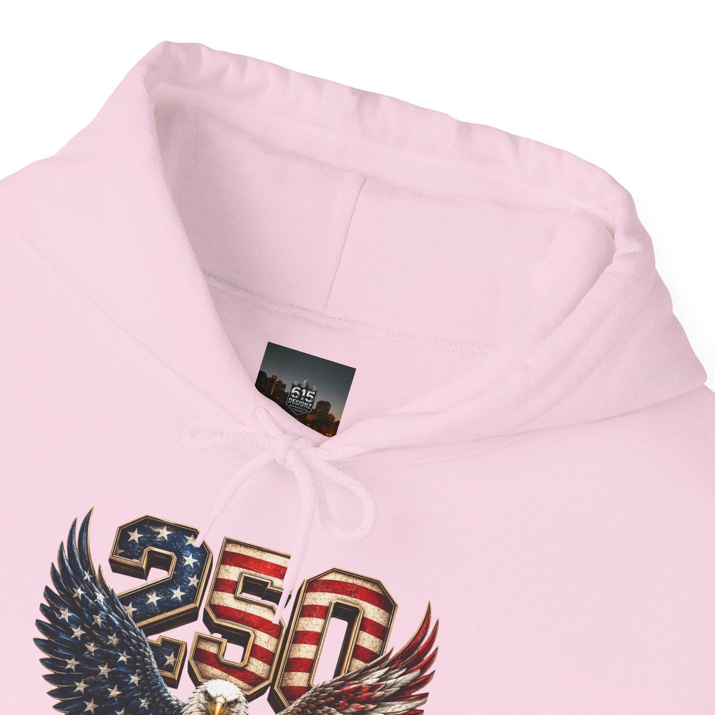#250 250 Years of Freedom Eagle Patriotic American Flag Anniversary (1776–2026) Patriotic Hoodie