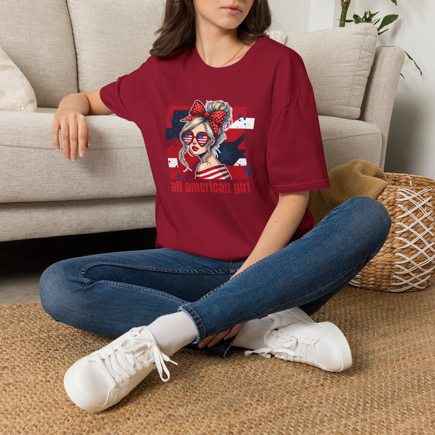 #250 All American Girl Patriotic T-Shirt