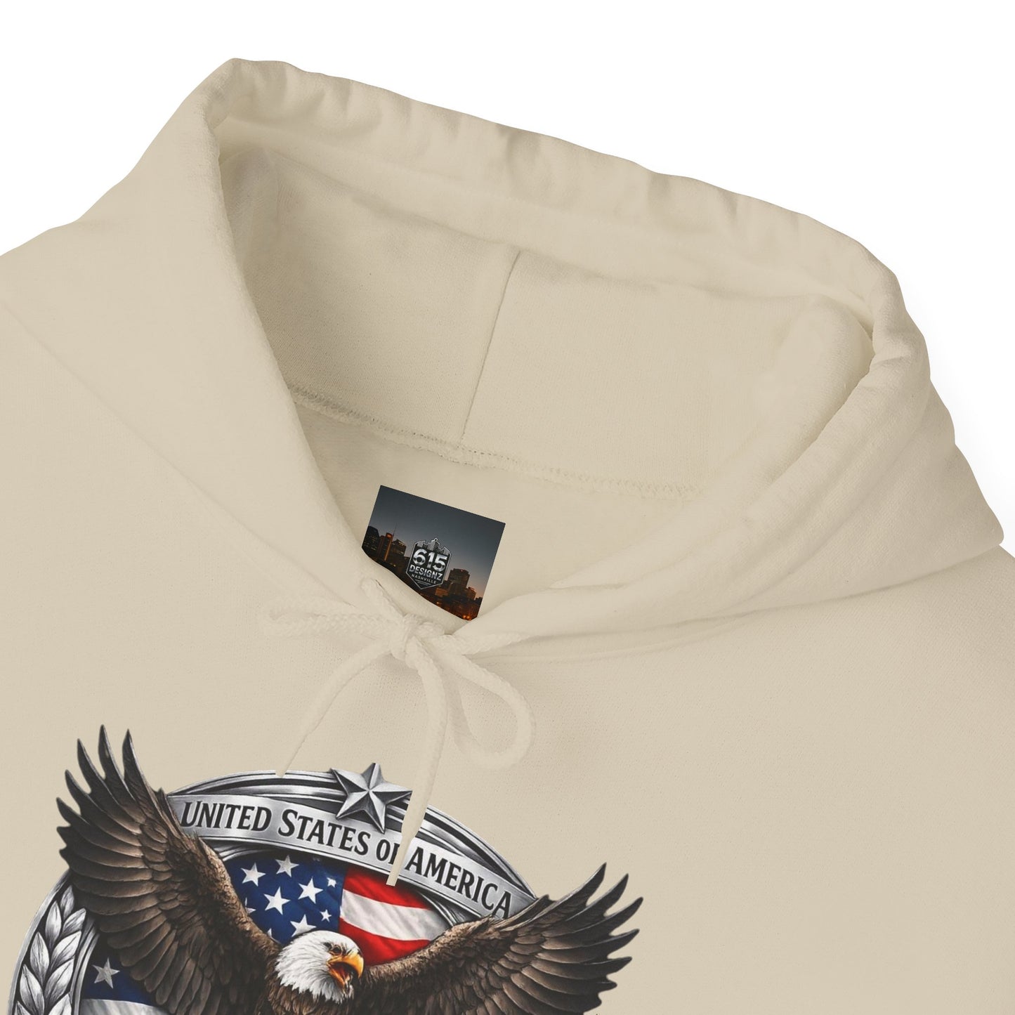 #250 Patriotic Bald Eagle 250 United States Emblem Hoodie