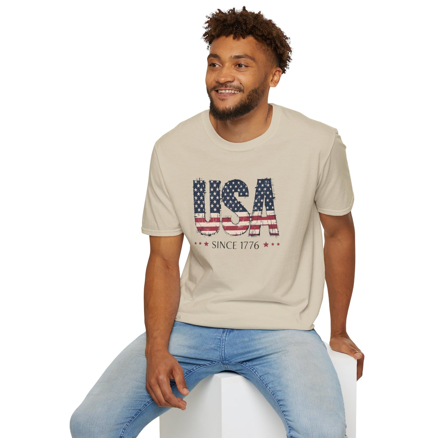 #250 USA Flag "USA Since 1776" Patriotic T-Shirt