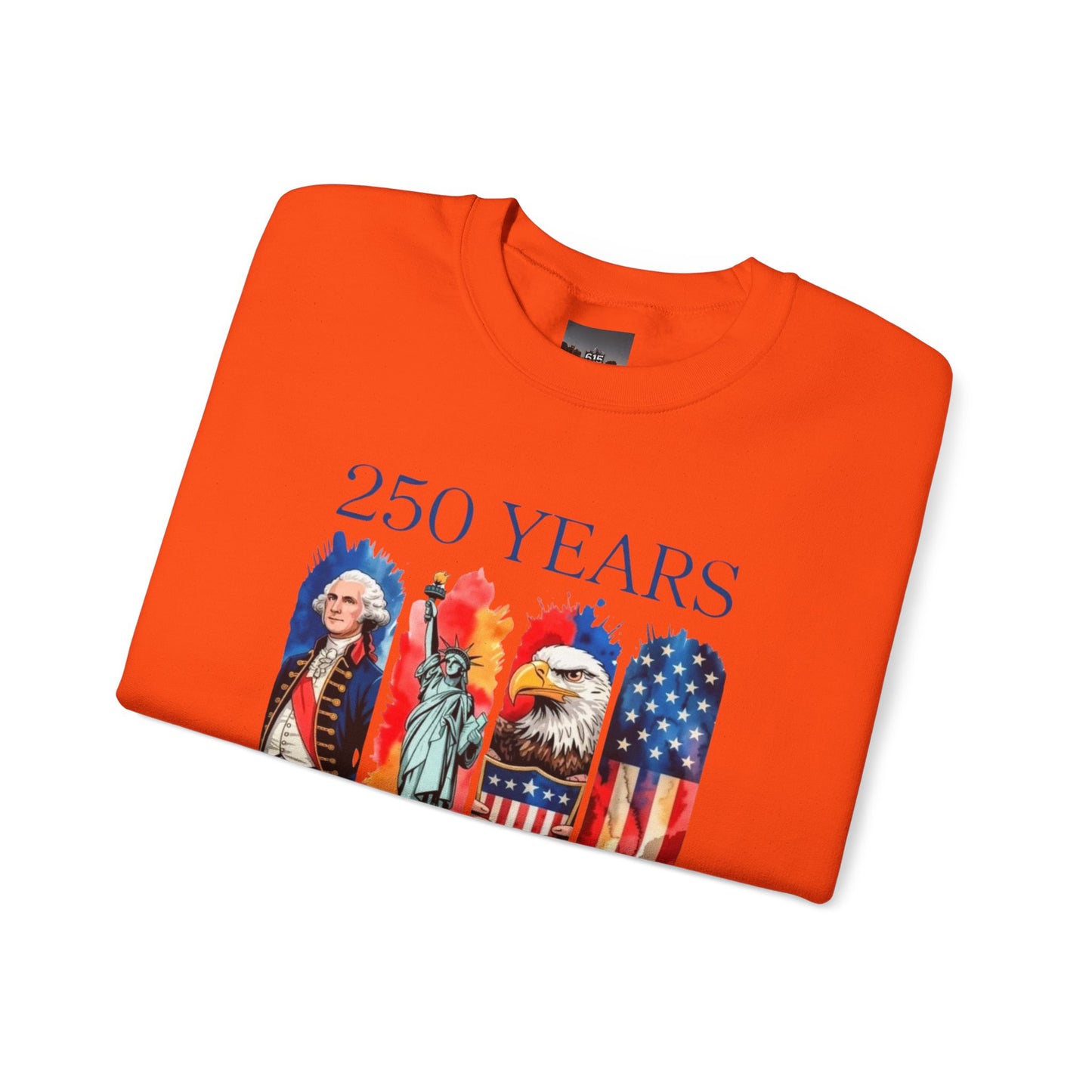 #250 250 Years American History Celebration 1776–2026 Patriotic Crewneck Sweatshirt